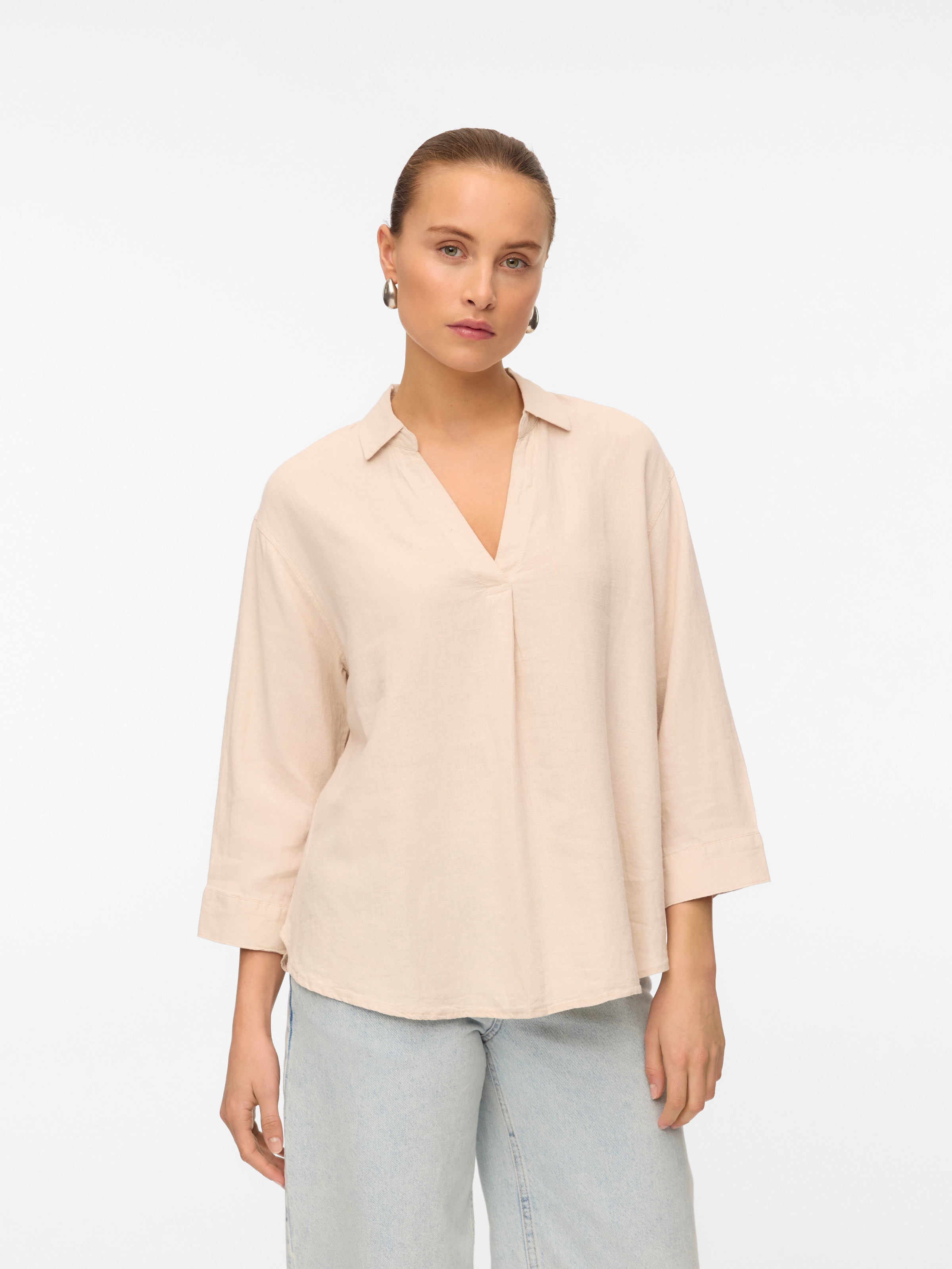 Vero Moda Shirtbluse »VMLINN 3/4 TOP WVN GA NOOS«