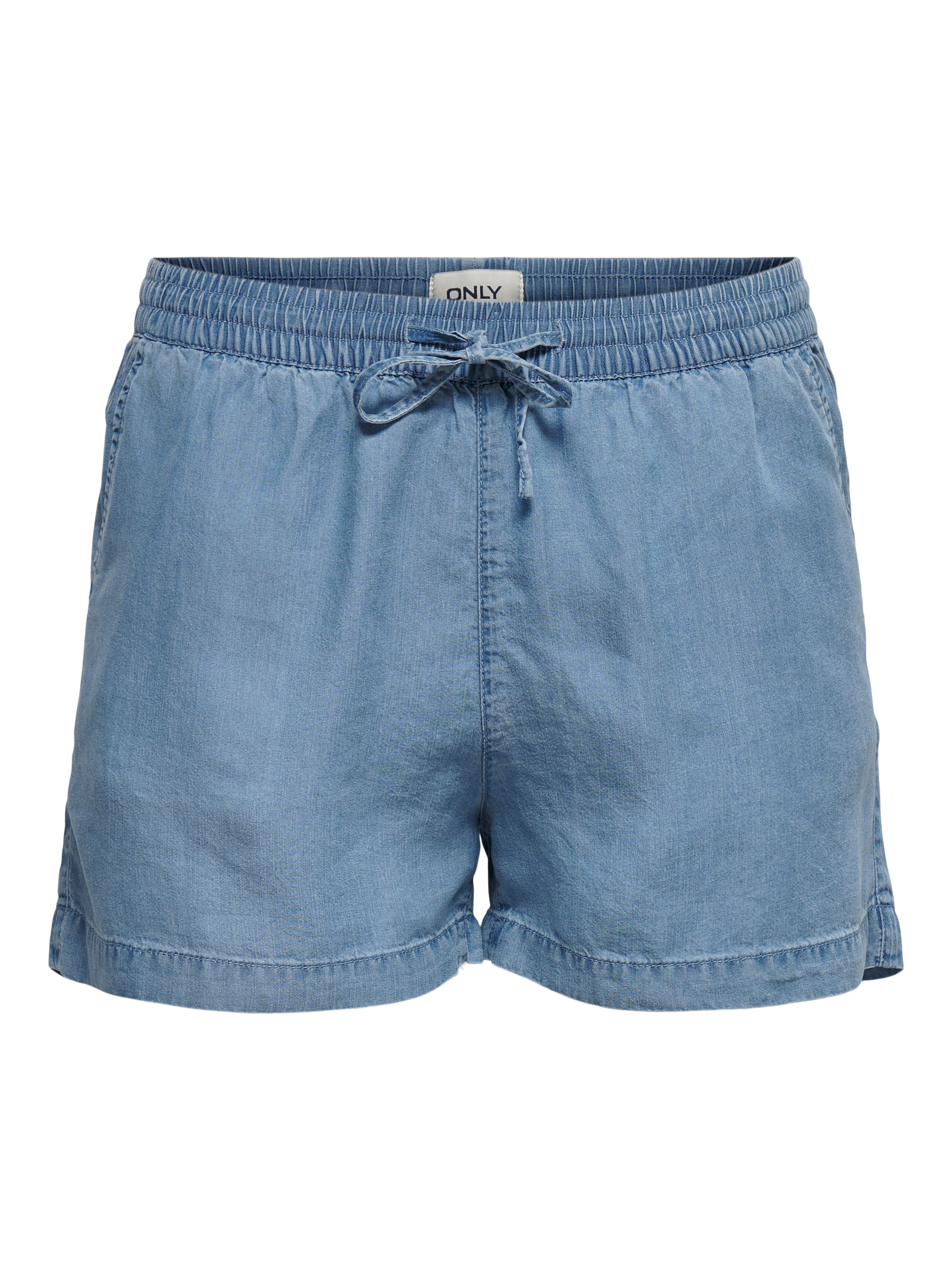 ONLY Shorts »ONLPEMA – Shorts mit elastischem Bund für lässigen Jeanslook«  loose fit, Lyocell, elastischer Bund, pflegeleicht, unifarben