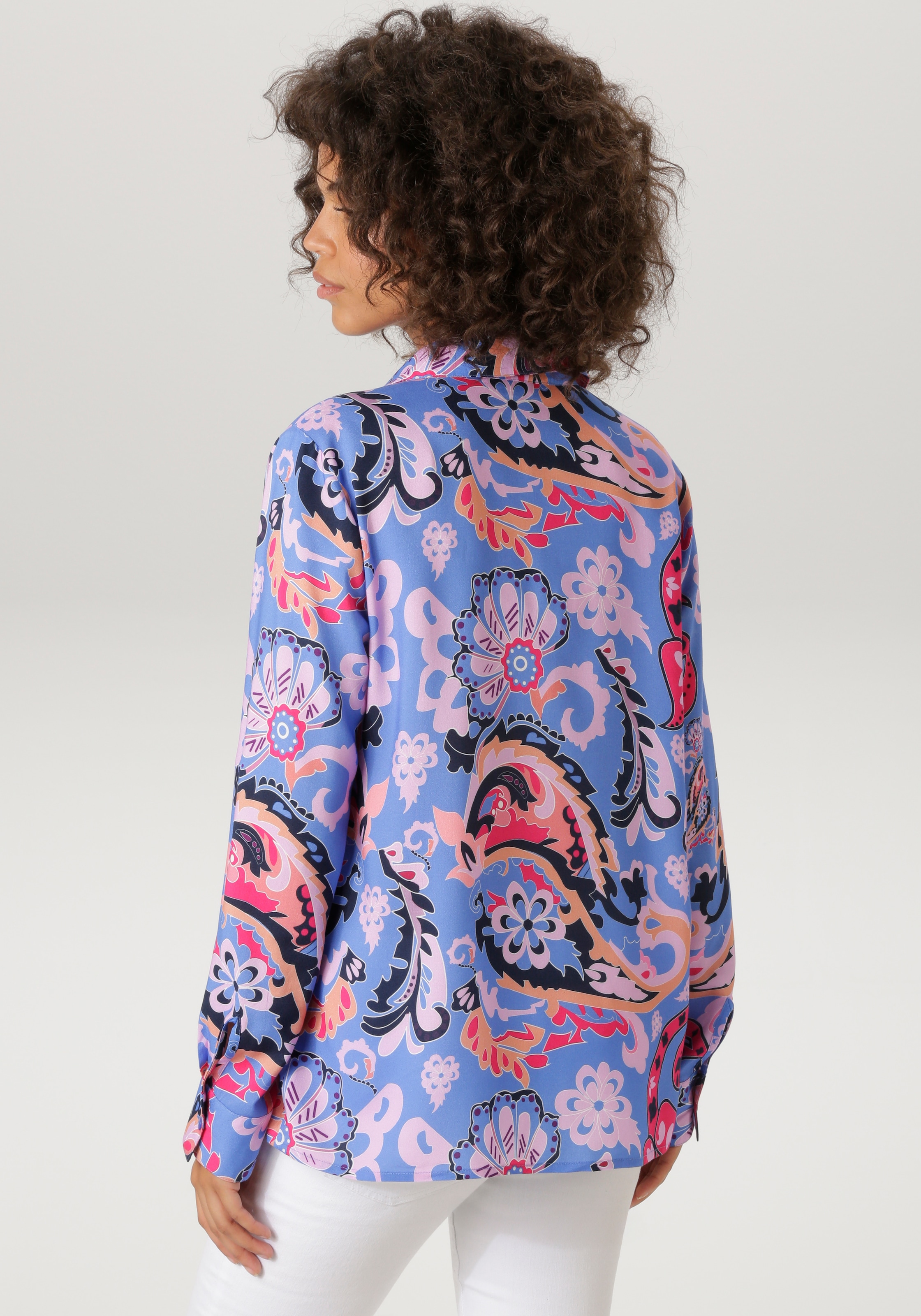 Aniston CASUAL Blouse chemise mit farbenfrohem, grafischen Druck - NEUE KOLLEKTION