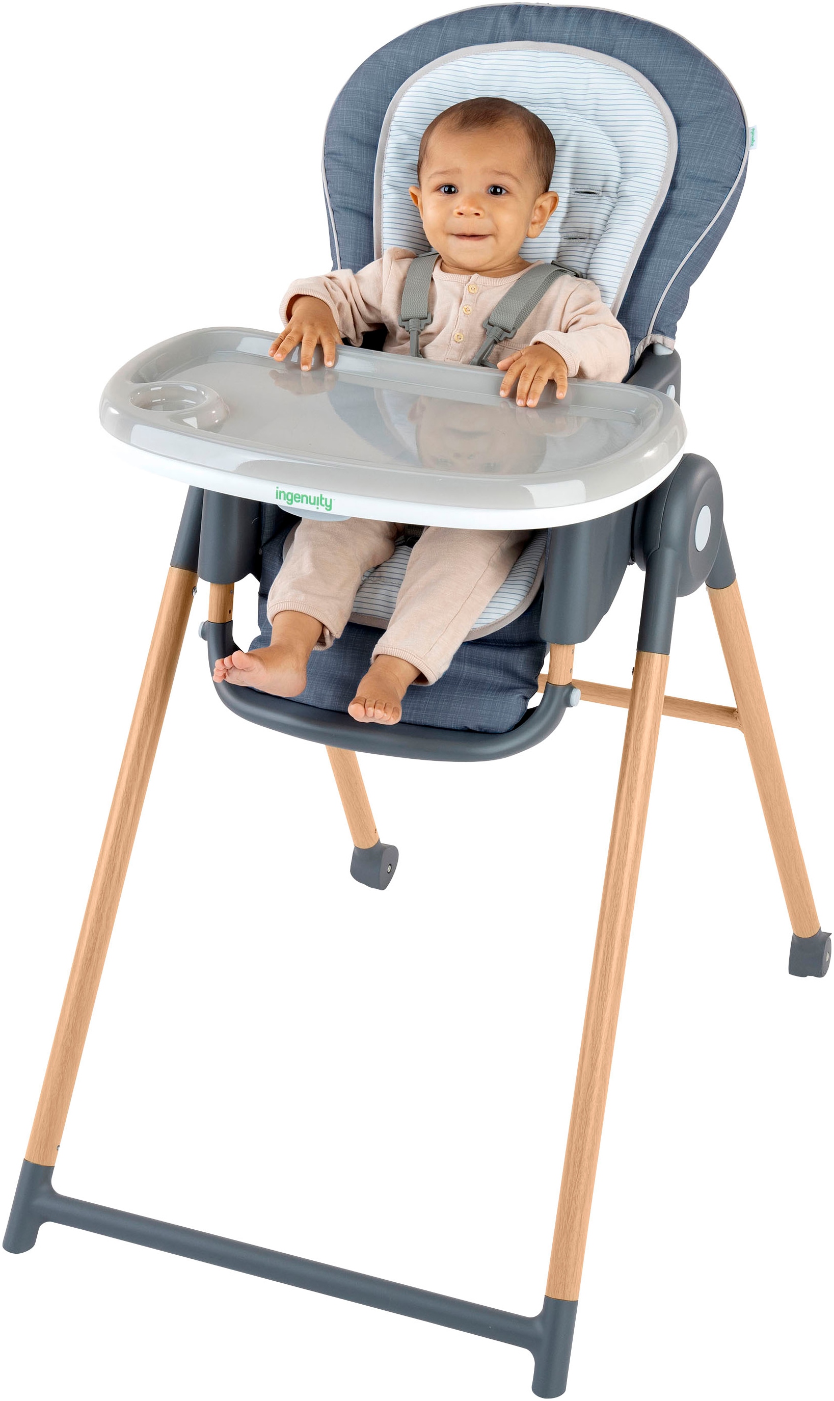 ingenuity Hochstuhl »Proper Positioner™ 7-in-1 Deluxe High Chair - Chambray« ()