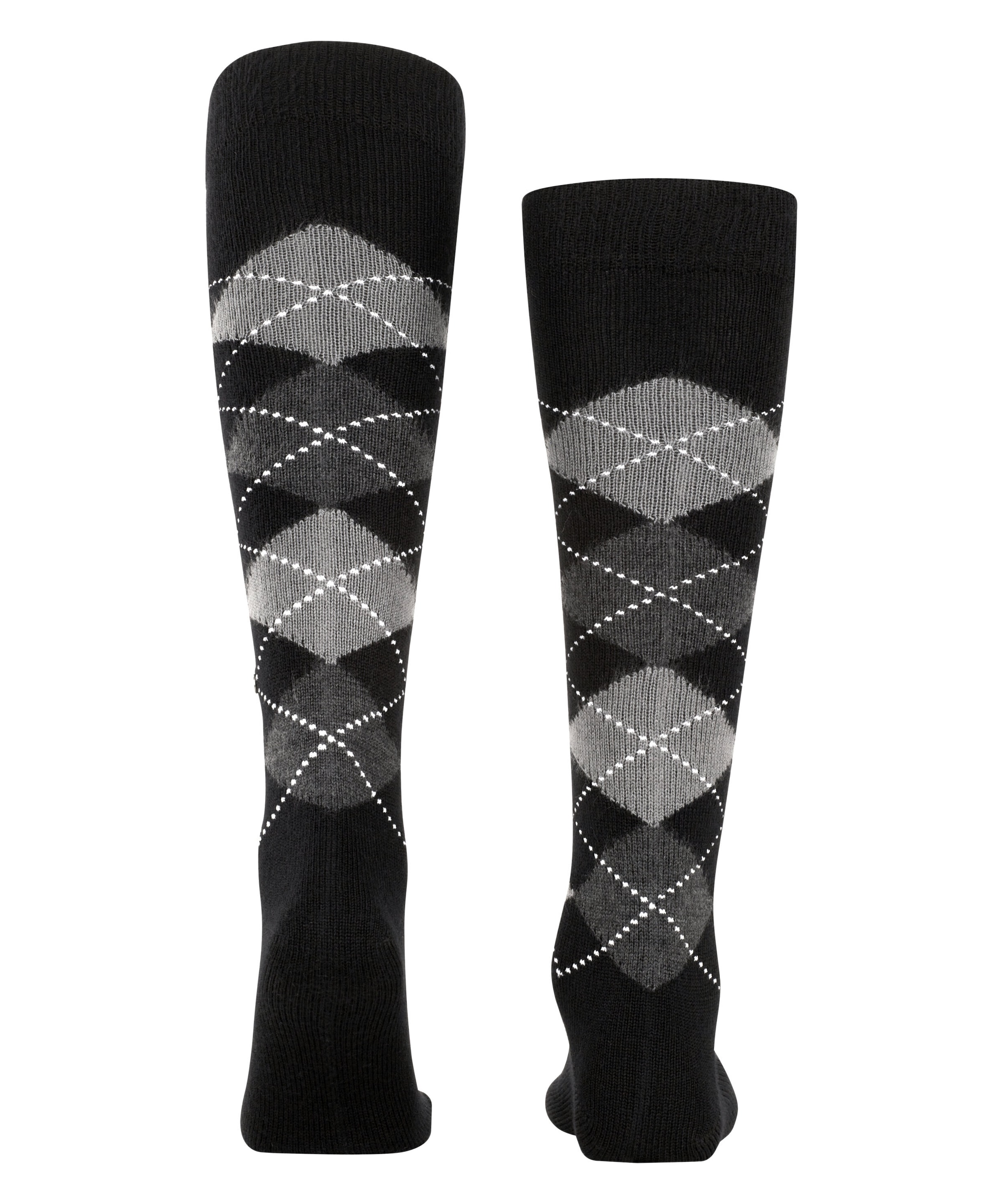 Burlington Mi-bas »Preston« Taille unique 40-46, motif Argyle, particulièrement doux
