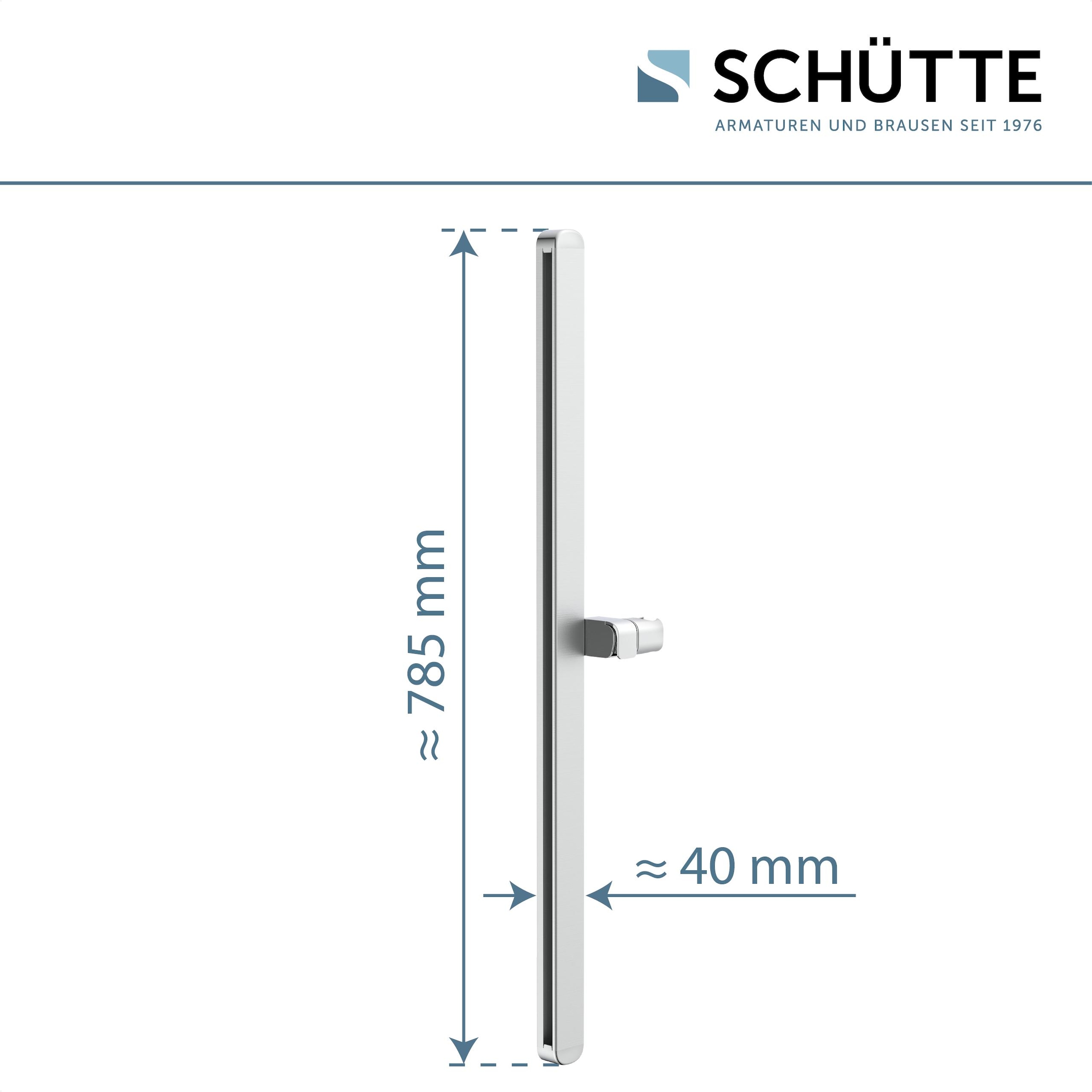 Schütte Duschstange »KARIBIK« Komplett-Set, Inklusive Befestigungsmaterial,  Hochwertige Brausestange mit Design-Brausehalter