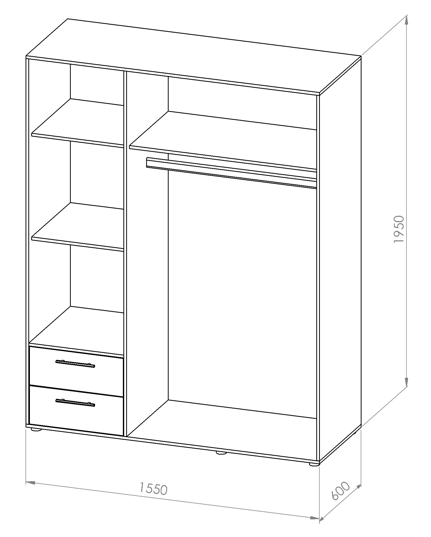 Schlafkontor Armoires à vêtements »Valencia«