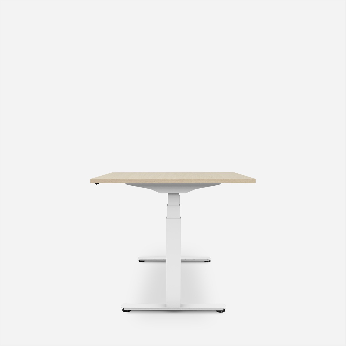   »WRK21 Schreibtisch Work 180 x 80 cm, Höhenverstellbar, Mandal Ahorn / Weiss« ()
