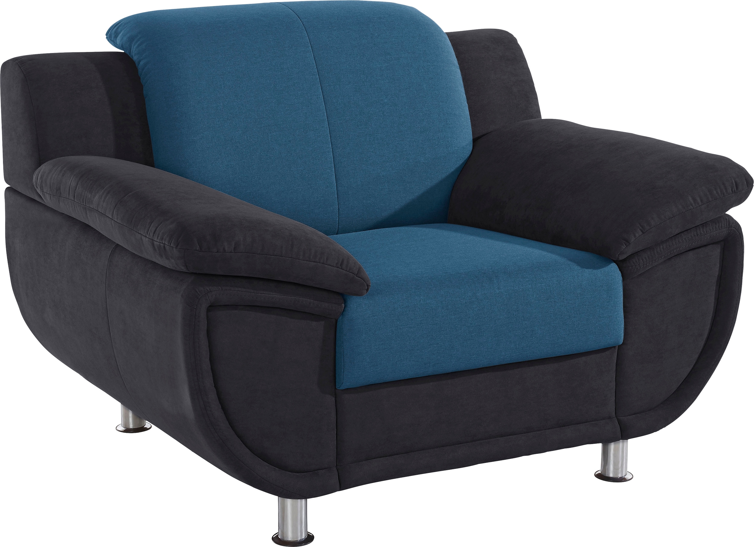 TRENDMANUFAKTUR Sessel »Rondo III 121 cm, Loungesessel« wahlweise mit komfortablem Federkern, mit extra breiten Armlehnen