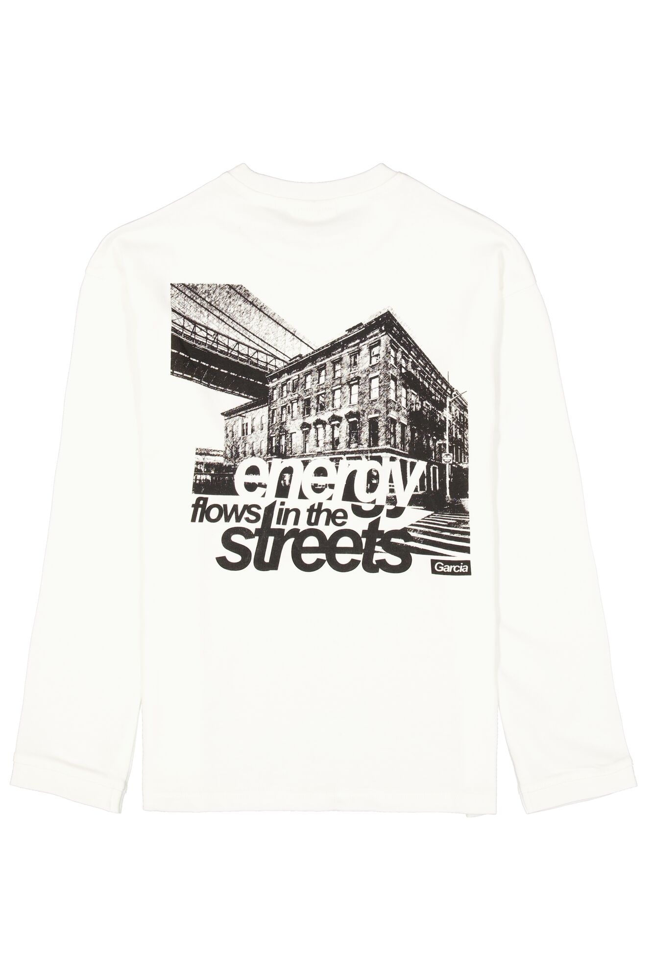 Garcia T-shirt à manches longues avec imprimé pour garçons