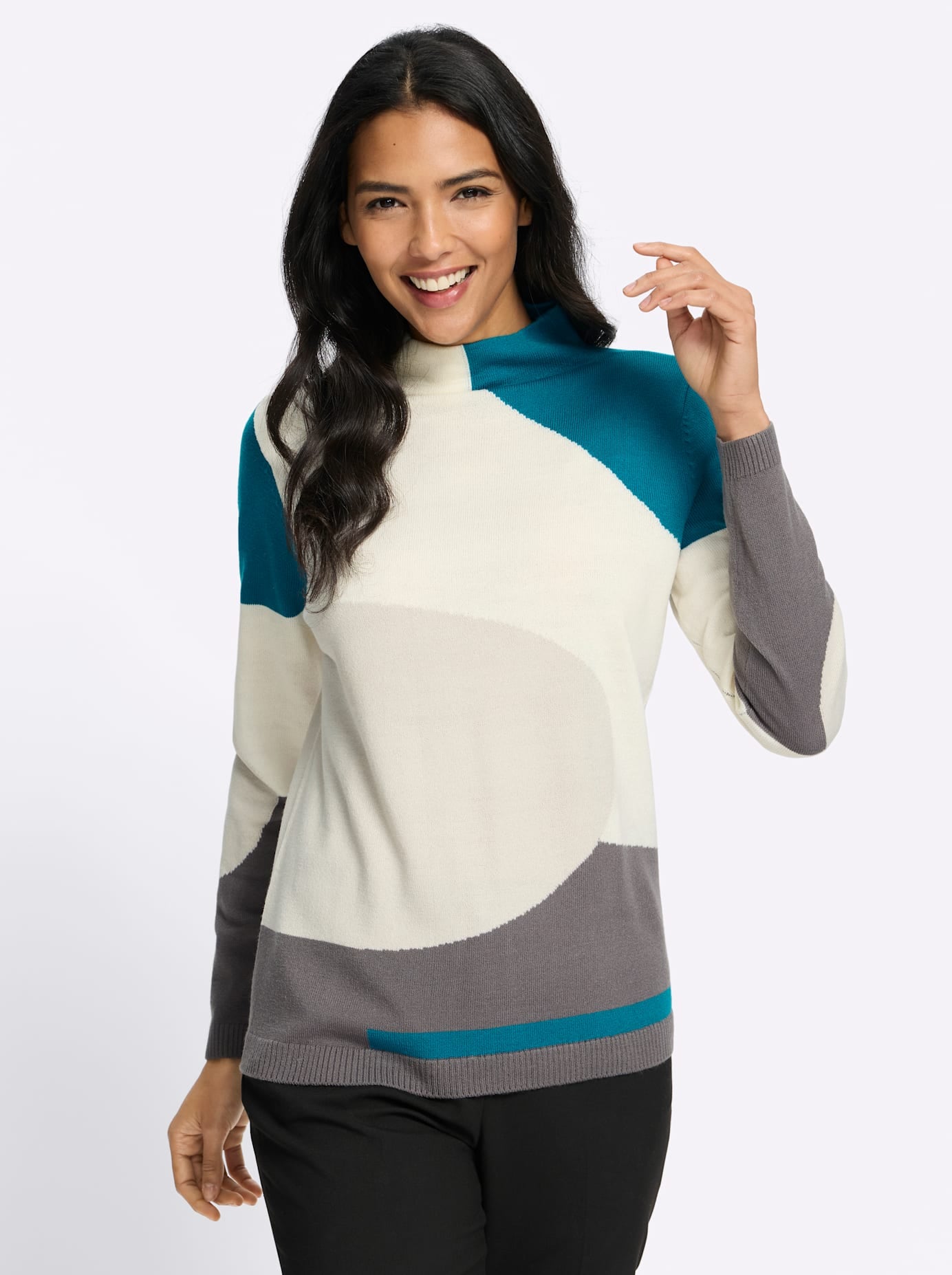 Classic Basics Pull à col montant »Stehkragen-Pullover«