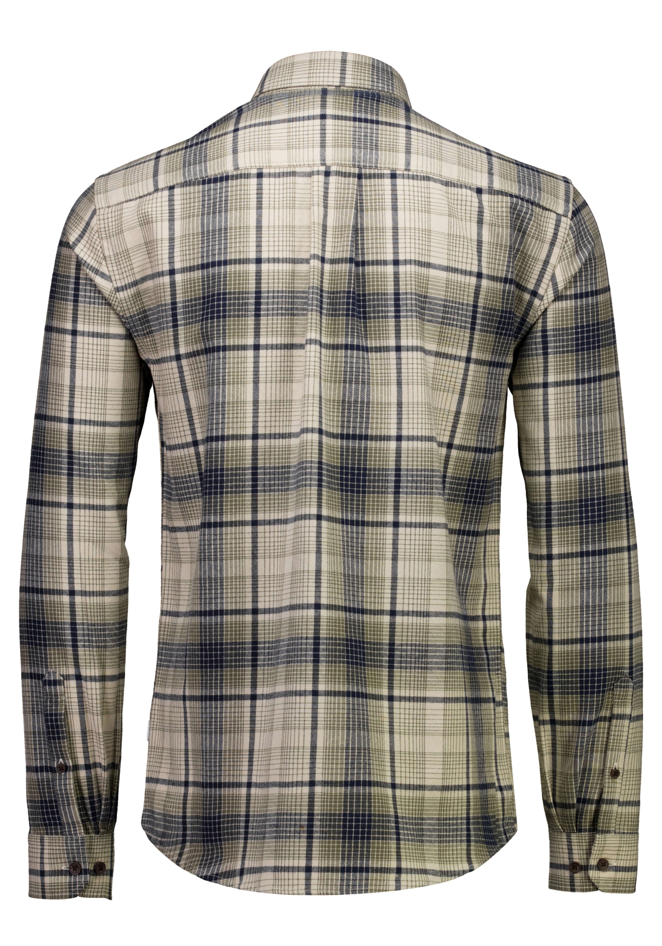 LINDBERGH Chemise à carreaux avec patte de boutonnage et col boutonné / coupe décontractée