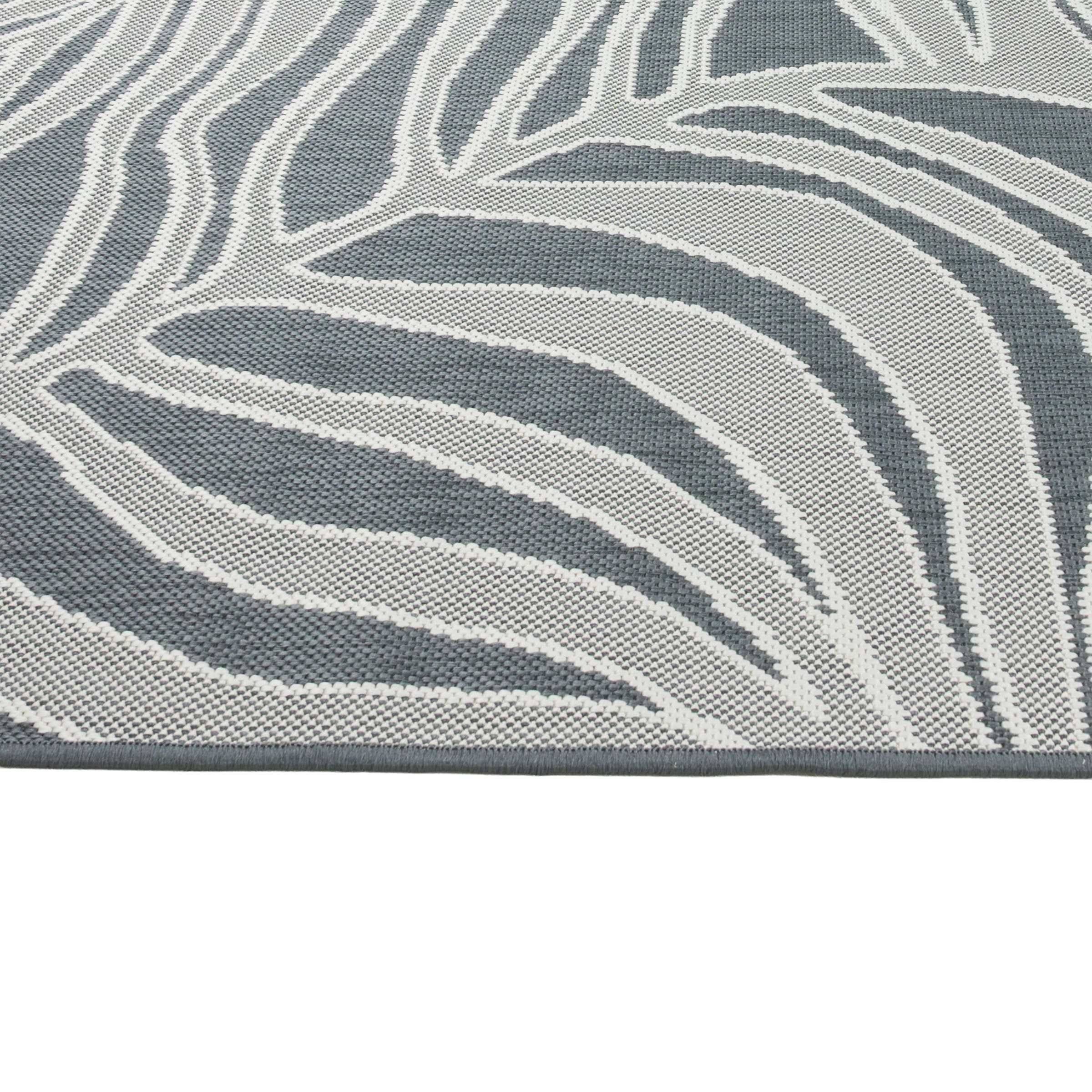 s.Oliver Tapis »Skadom, Wende-Teppich im Blatt Design, auch für Balkon und Terrasse« Rectangulaire 5 mm Höhe für In- und Outdoor geeignet, wetterfest & UV-beständig,