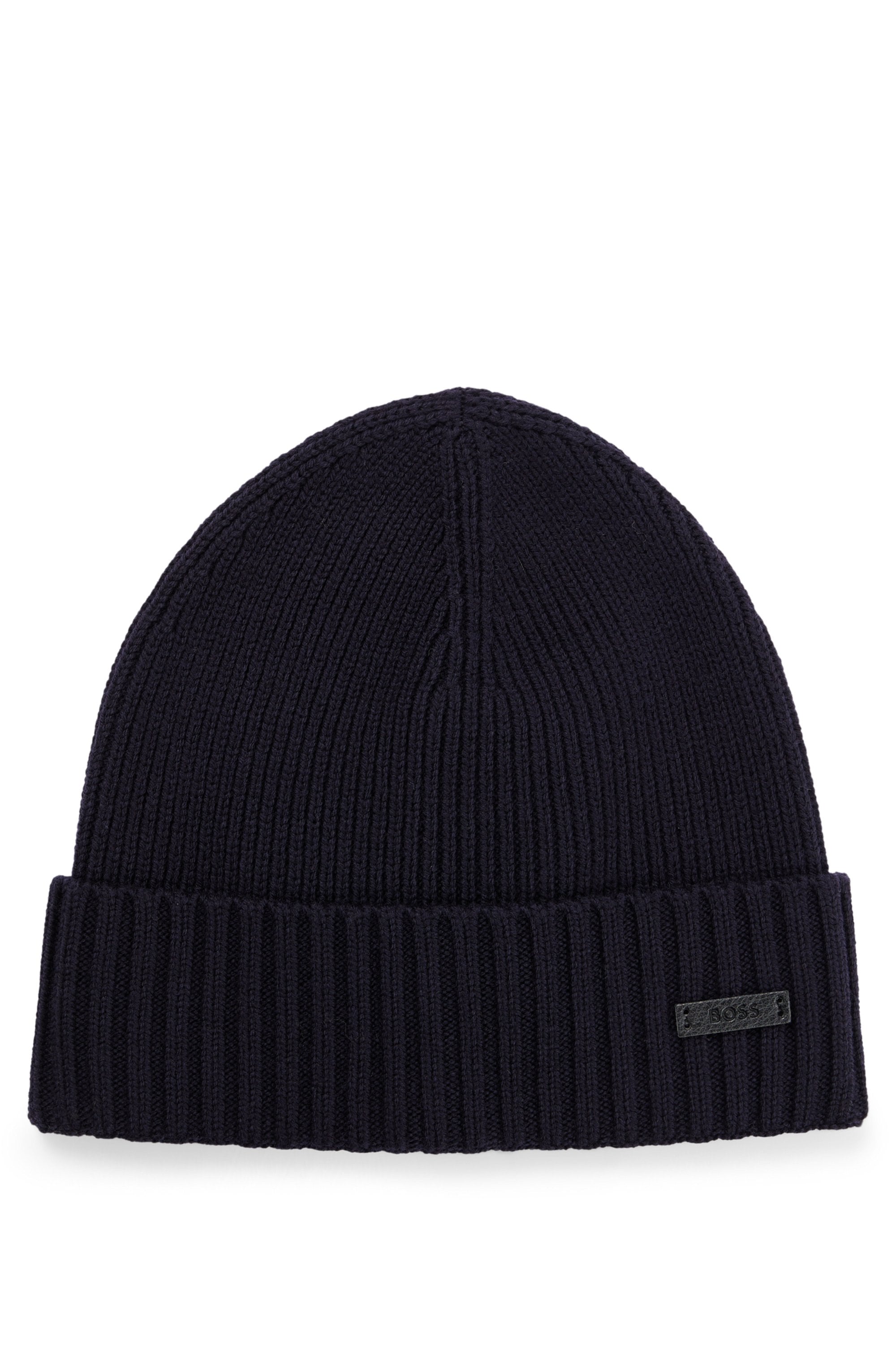 BOSS Beanie »Fati« aus Rippenstrick