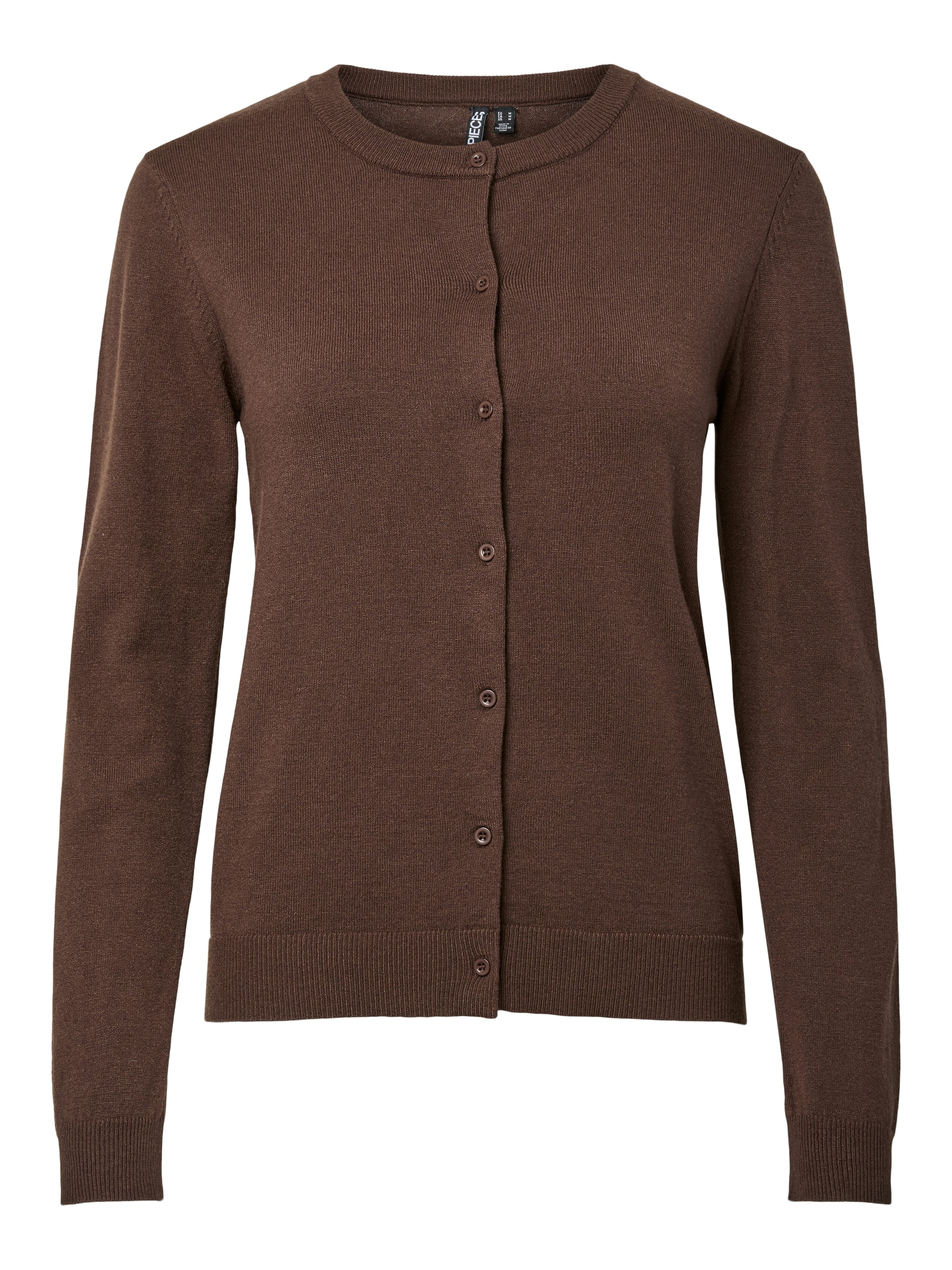 pieces Strickjacke »PCNORA LS O-NECK KNIT CARDIGAN NOOS BC« Viskosemischung, slim fit