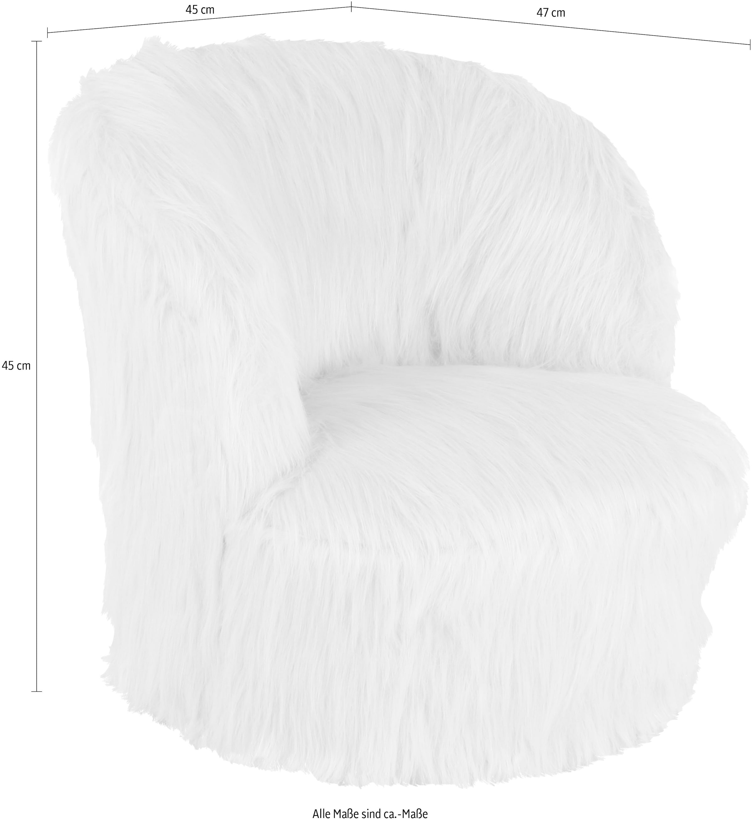 Kayoom Fauteuil »Kinderstuhl Nanny 225, bequemer Kindersessel« 1 cuis tlg. bequem, weiche Polsterung, flauschiger Bezug aus Kunstfell