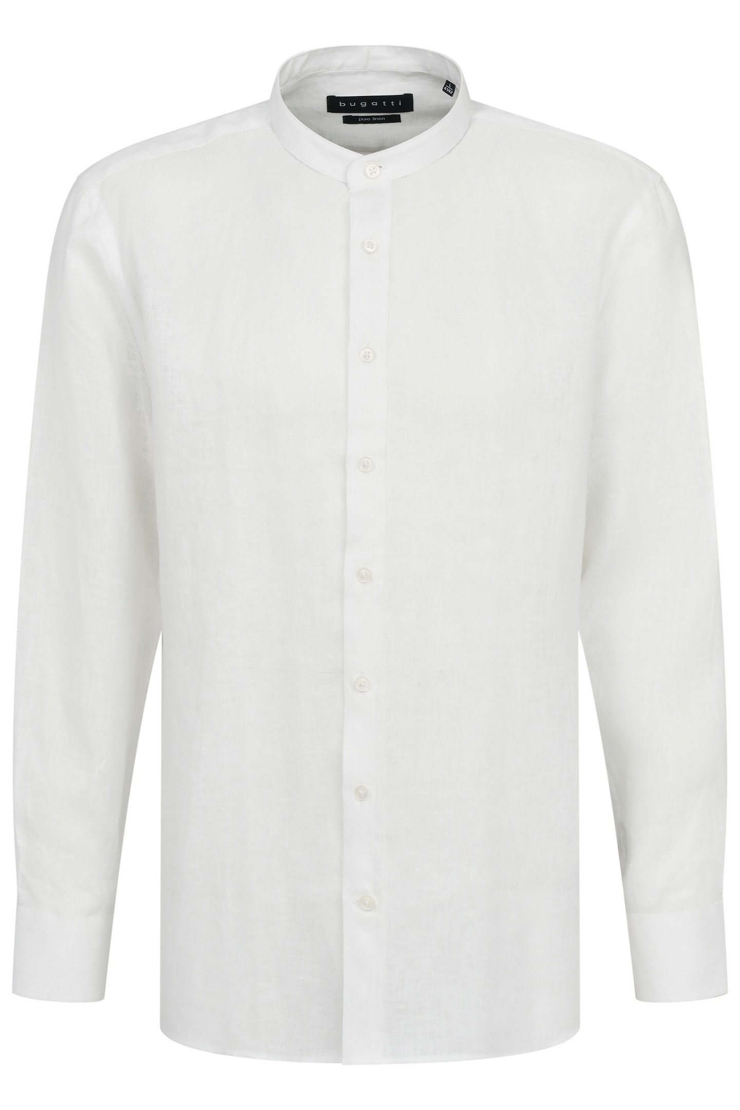 bugatti Langarmhemd mit Stehkragen