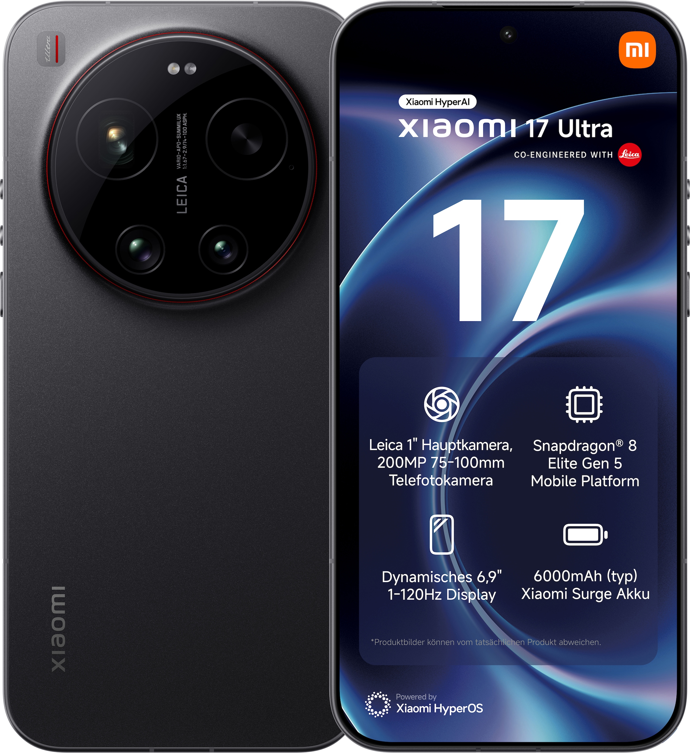 Xiaomi Smartphone »17 Ultra 16+512GB« Schwarz