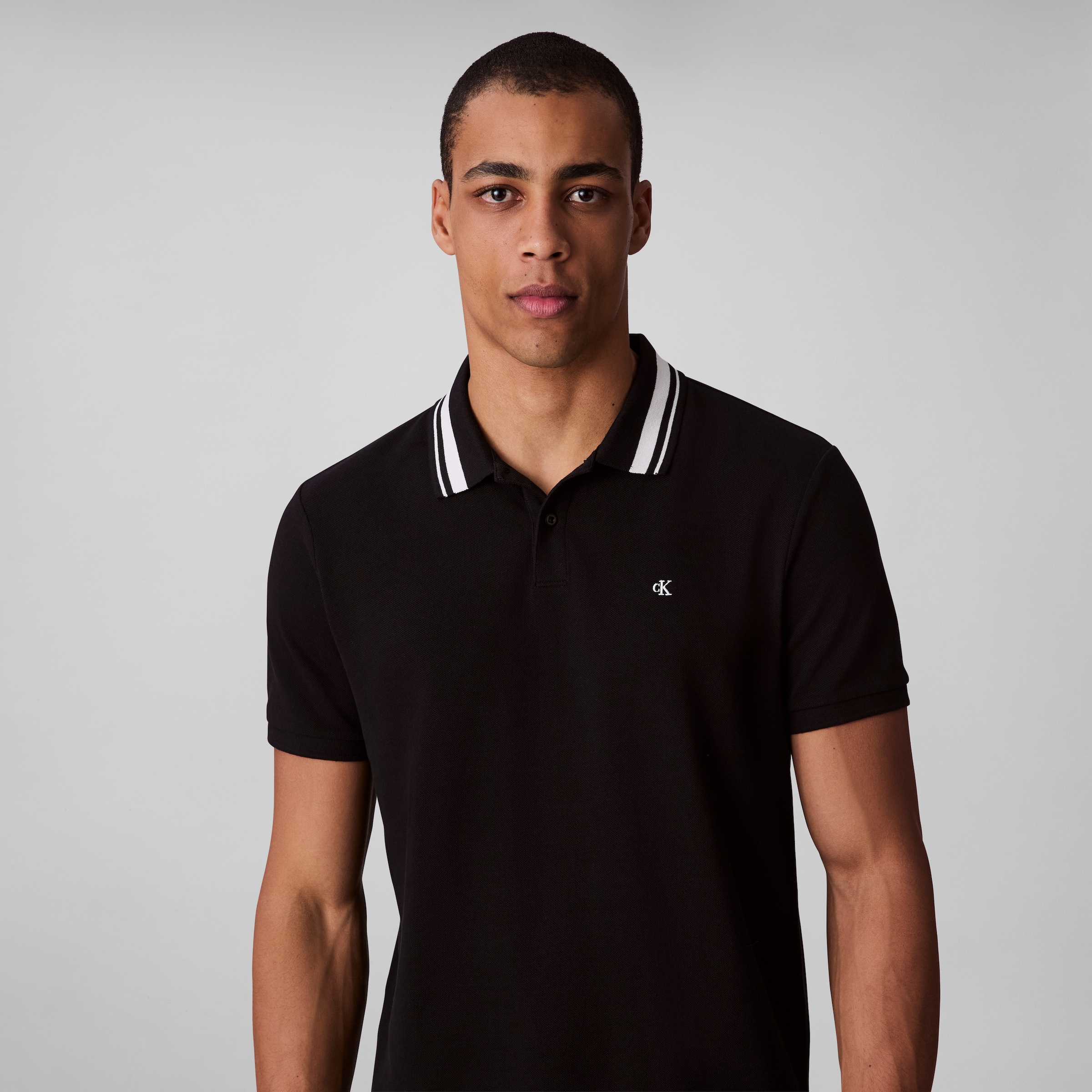 Calvin Klein Jeans Poloshirt »SS CSL PQ CLSSC TPPD« Mit Rundhalsausschnitt