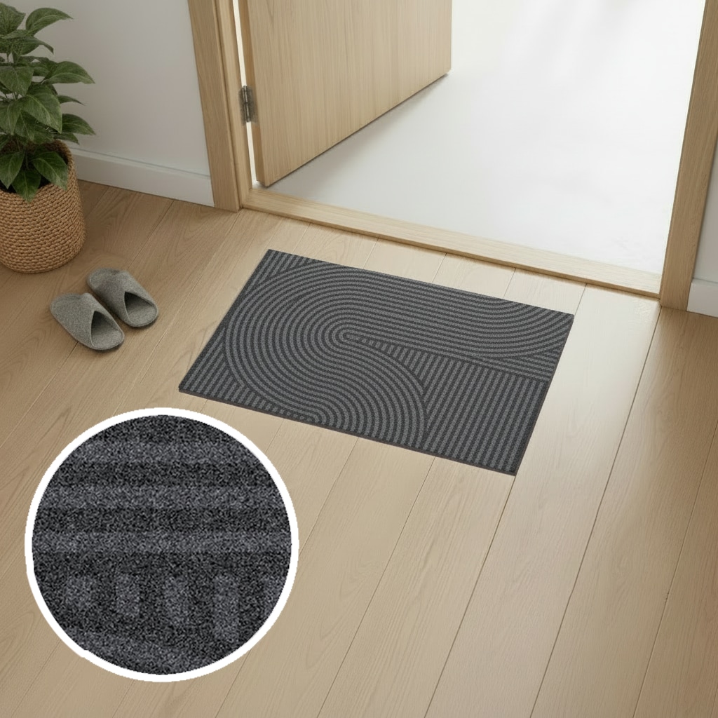 GOODproduct Tapis de sol »Sammo, Schmutzfangmatte, Teppich, für Hausflur und Wohnbereiche« Rectangulaire 5 mm Höhe Indoor, Eingangsmatte, Design, Scandi, Zen, rutschfeste Unterseite