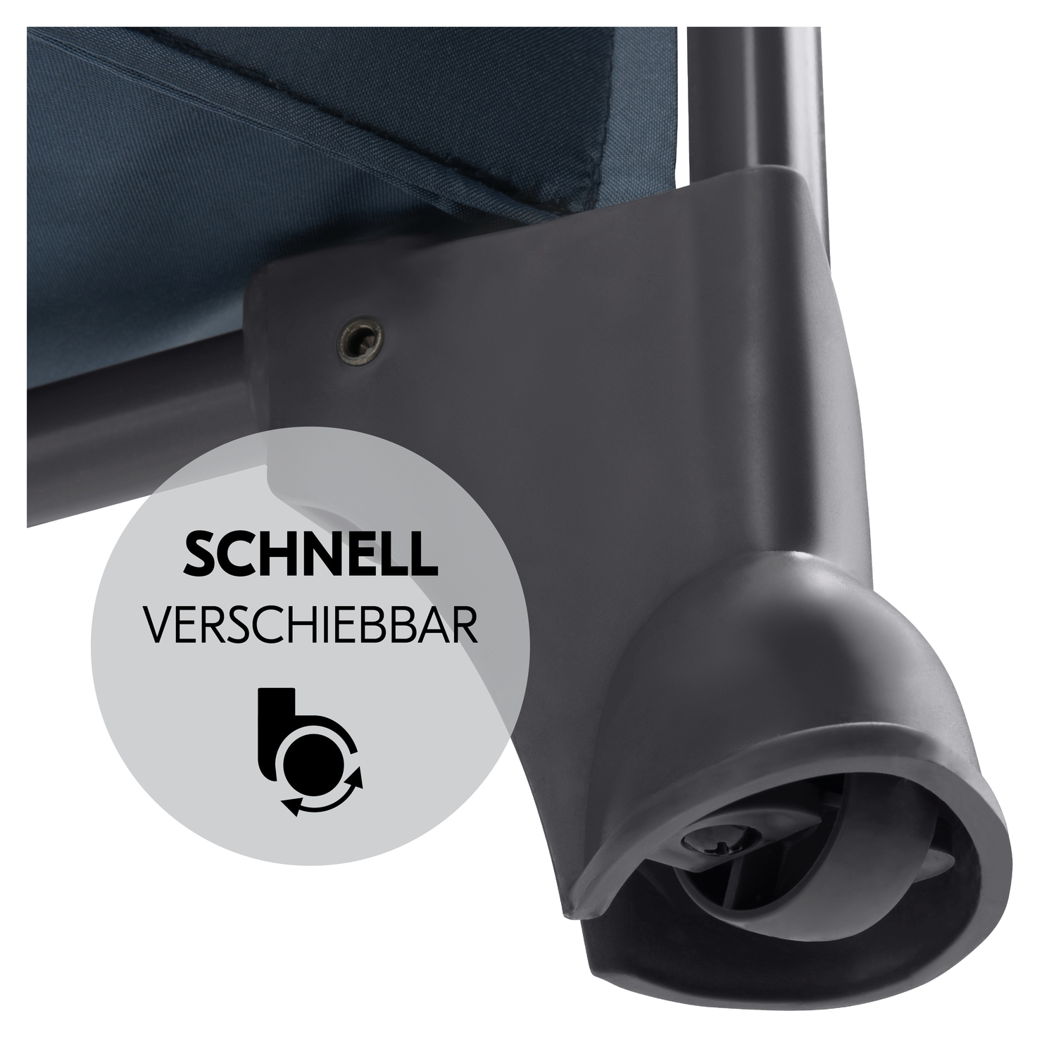Hauck Baby-Reisebett »Play N Relax Center, dark blue« inkl. Neugeboreneneinhang, Wickelmulde, Ausstieg, Räder