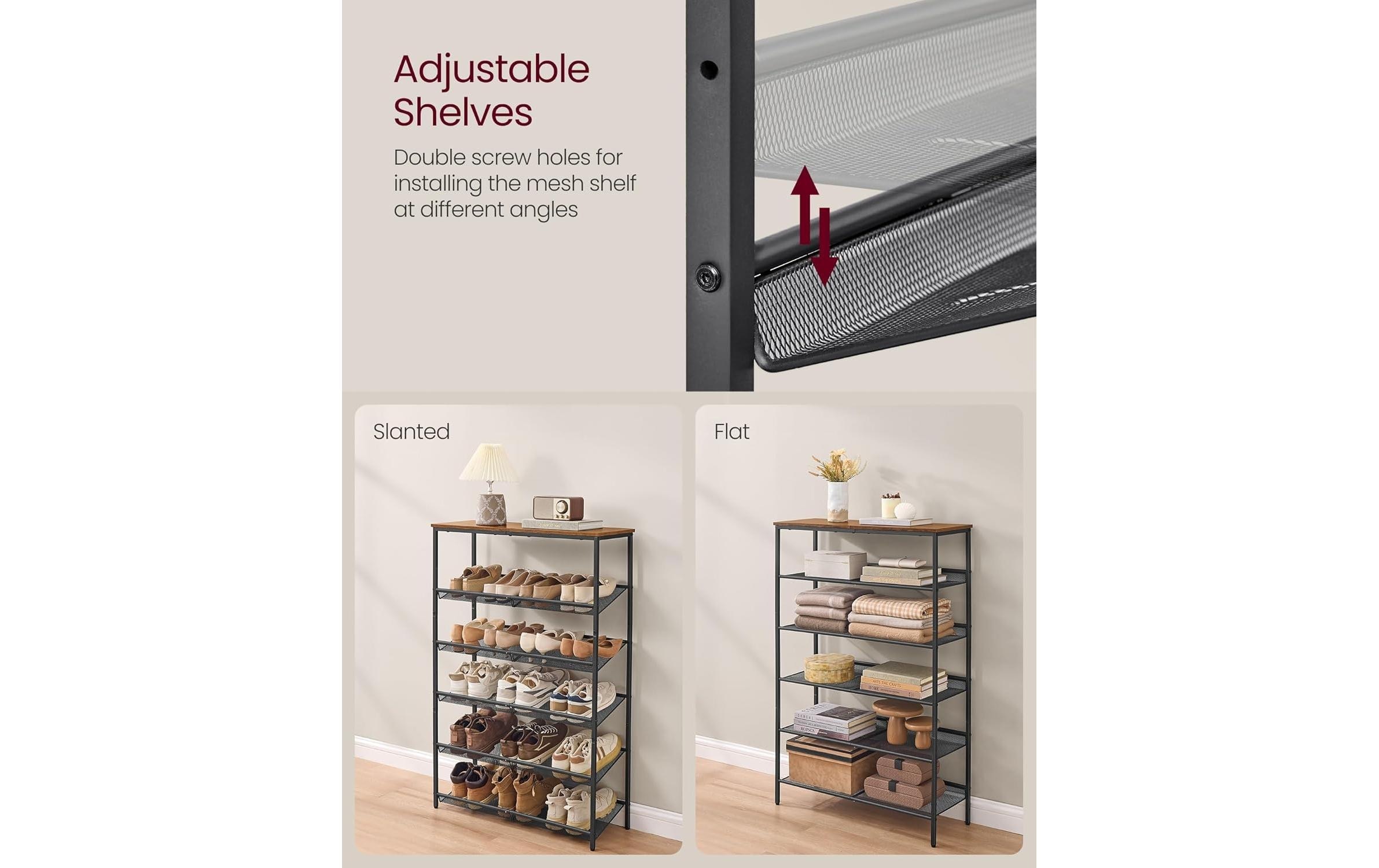 VASAGLE Schuhregal »Industrial 28 x 114 cm«