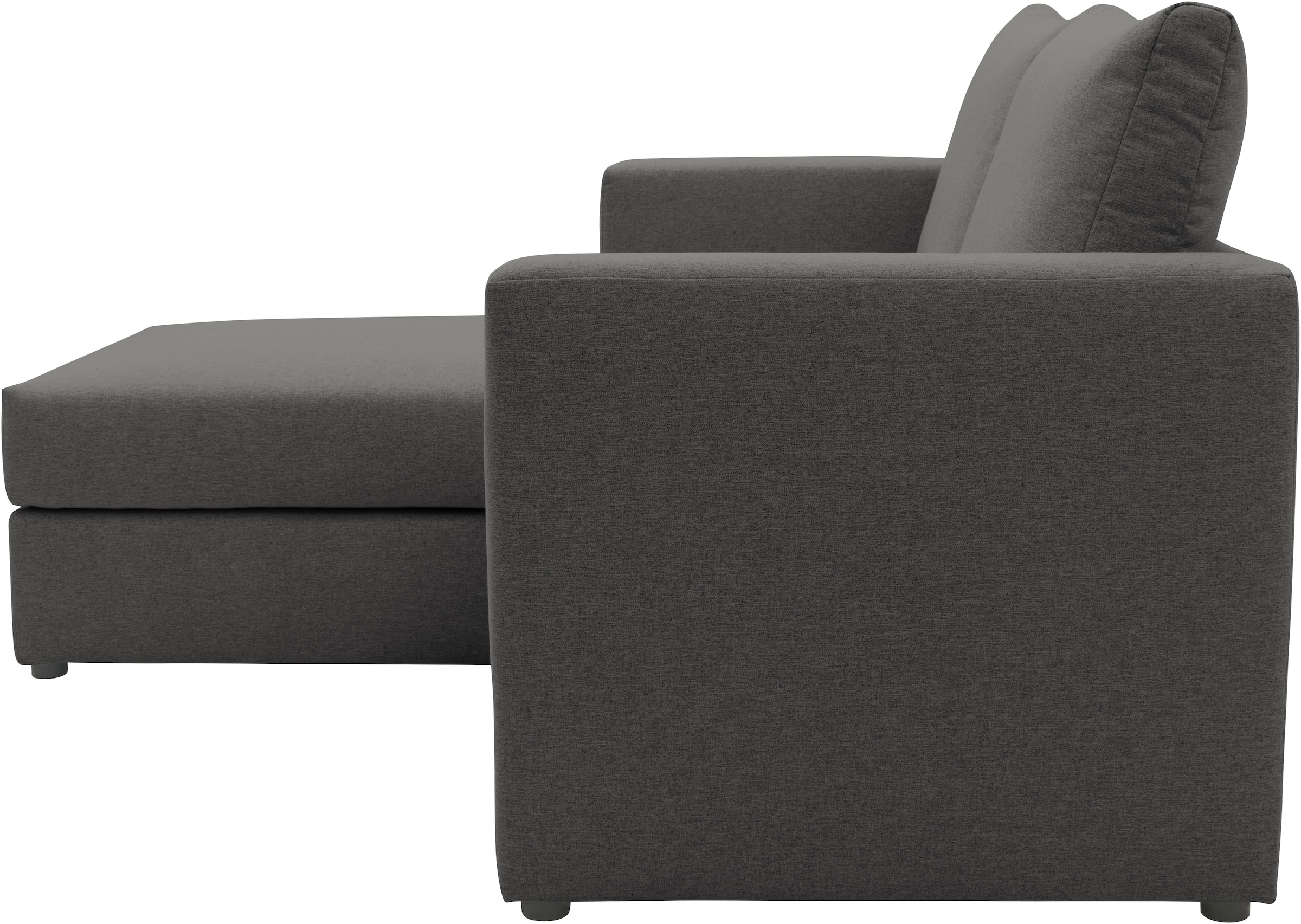 DOMO collection 2-places »Bibury smartes, modulares Ecksofa aus Sofa & Hocker mit Schlaffunktion« Sitzfläche mit Federkern, inkl. 2 Rückenkissen