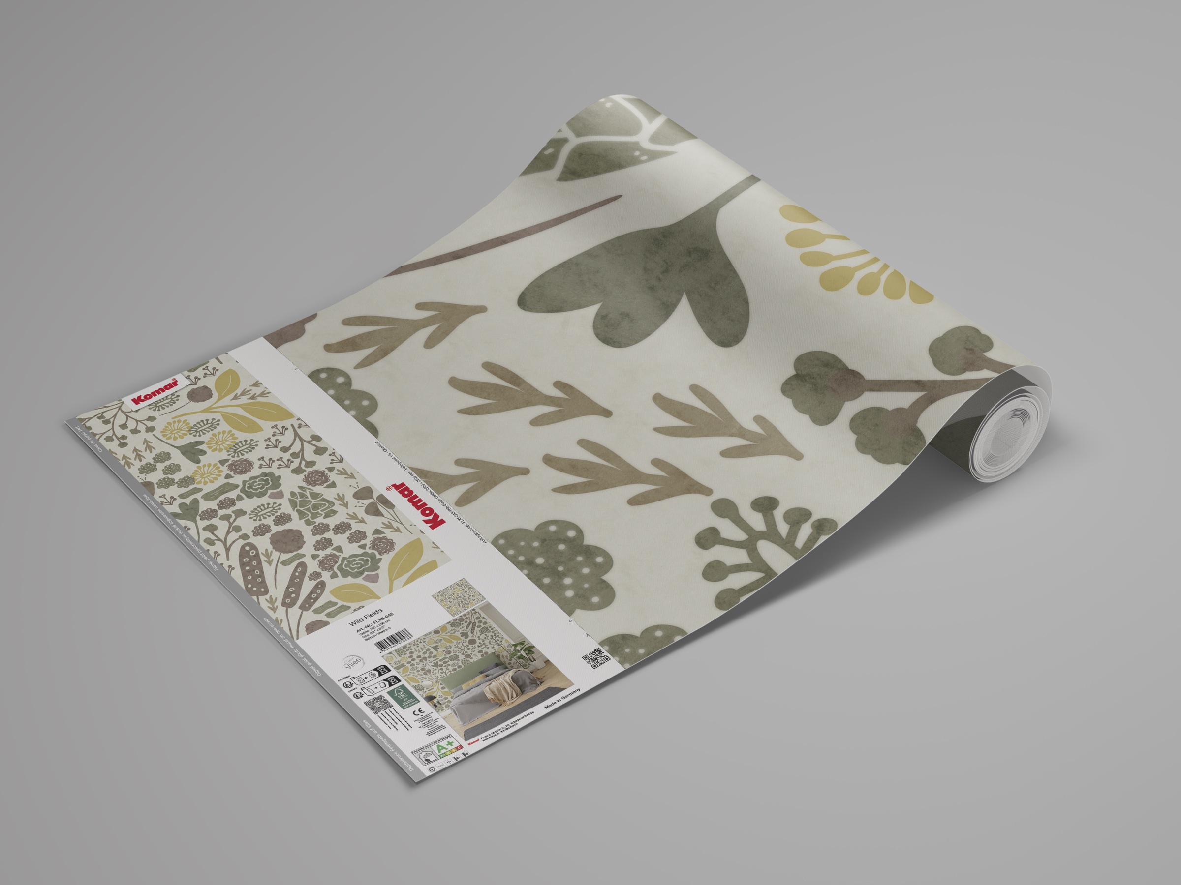 Komar Fototapete »Komar Vlies Fototapete - Wild Fields - Grösse 250 x 250 cm« bedruckt glatt