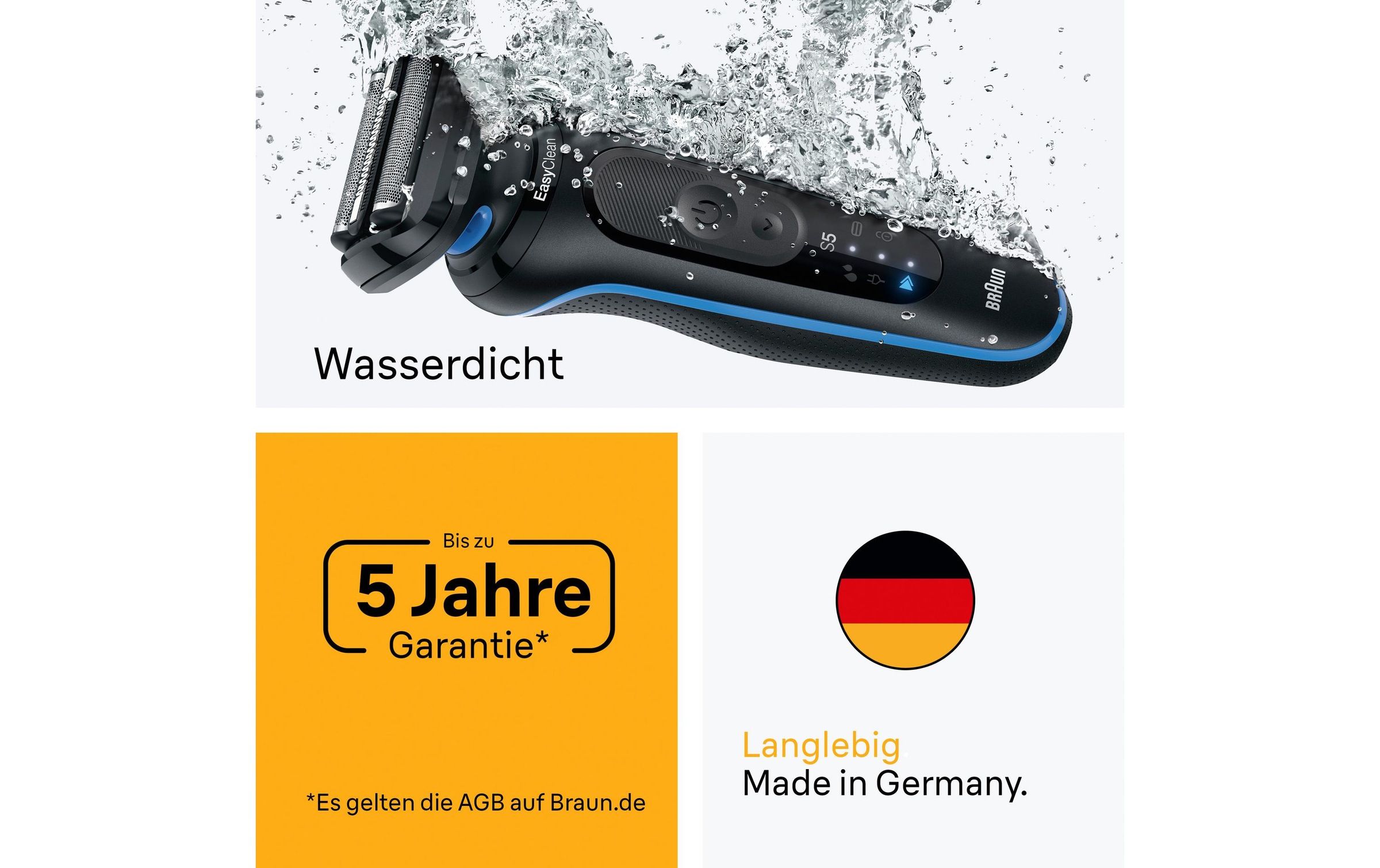 Braun Elektrogesichtshaarentferner »Series 5 52-B7650CC« Reinigungsstation