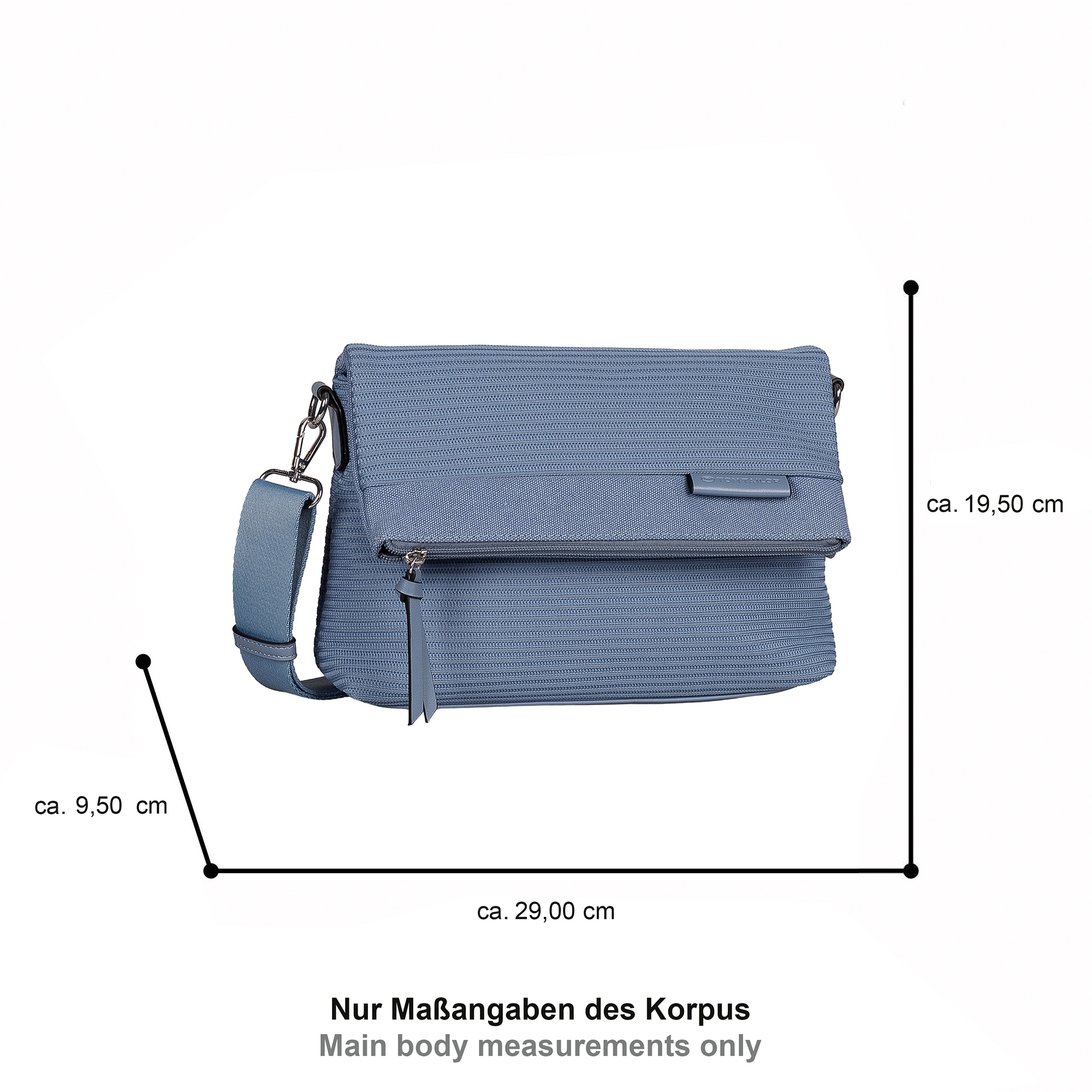 TOM TAILOR Umhängetasche »Vesna« Damen Schultertasche aus sportivem Funktionsstrick in casual Shapes