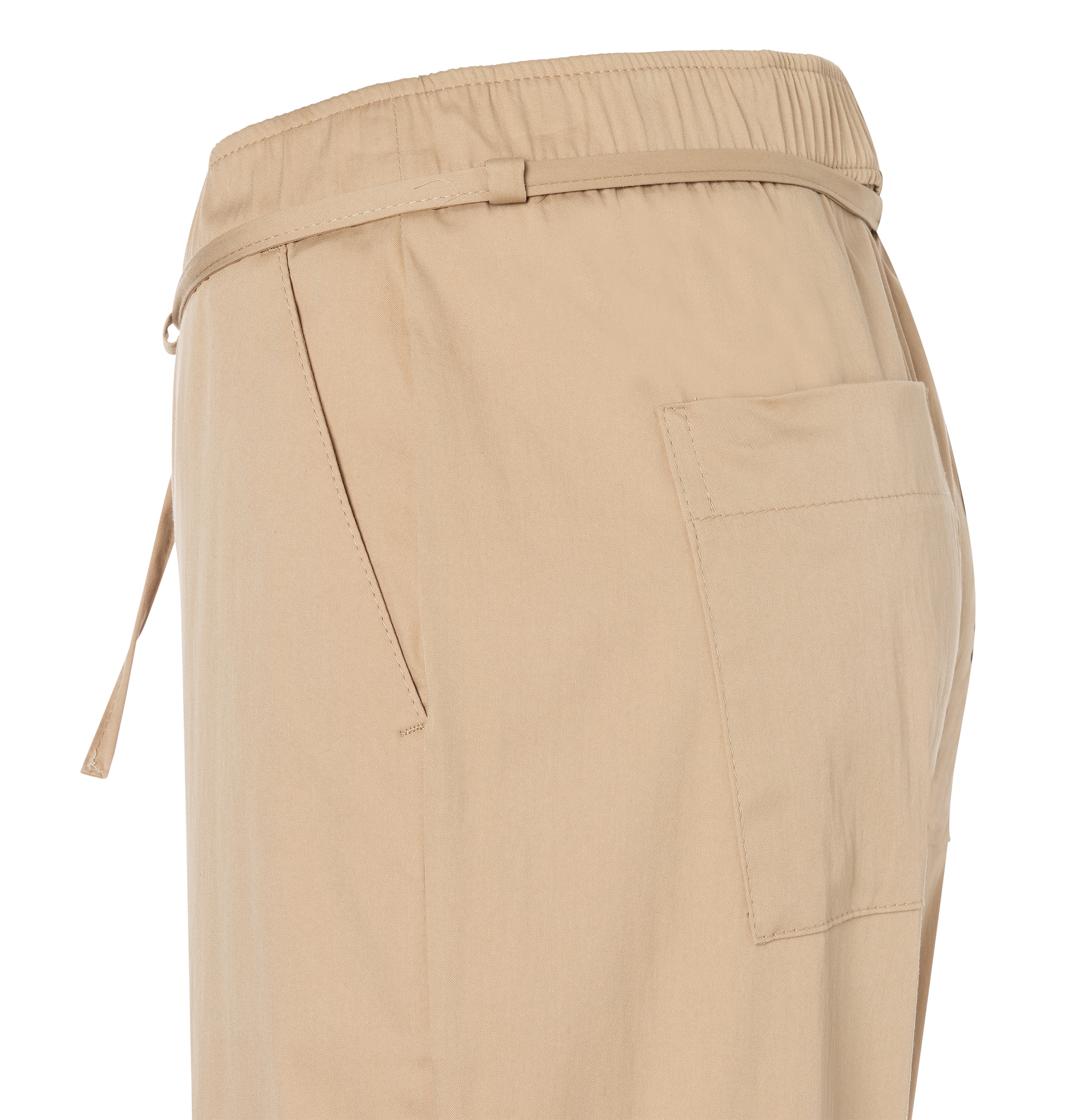 MAC Pantalon 7/8 »CHIARA BELT cropped«  Wide Fit, mit geradem, weitem Bein