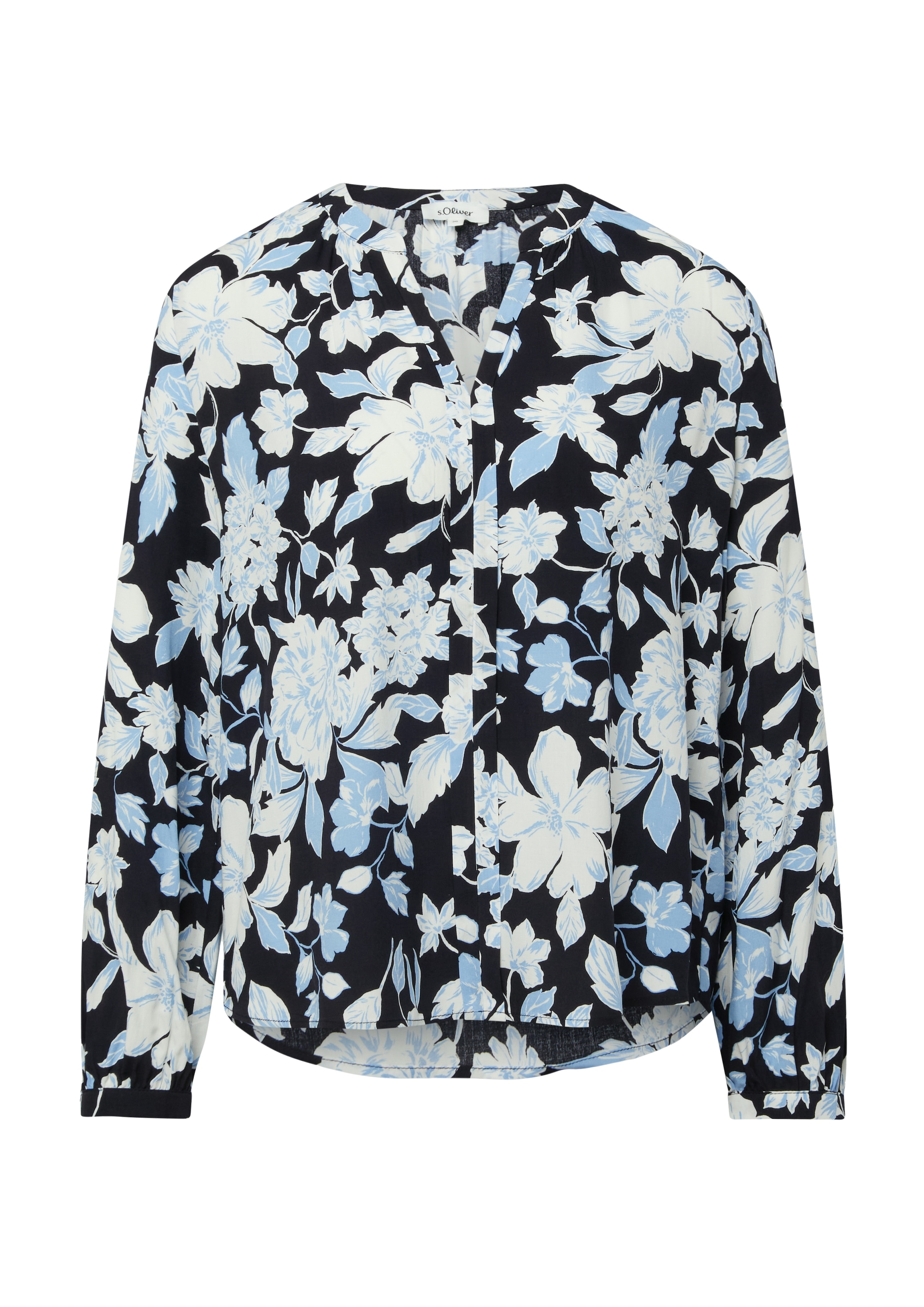 s.Oliver Blouse à manches longues mit All-Over Print