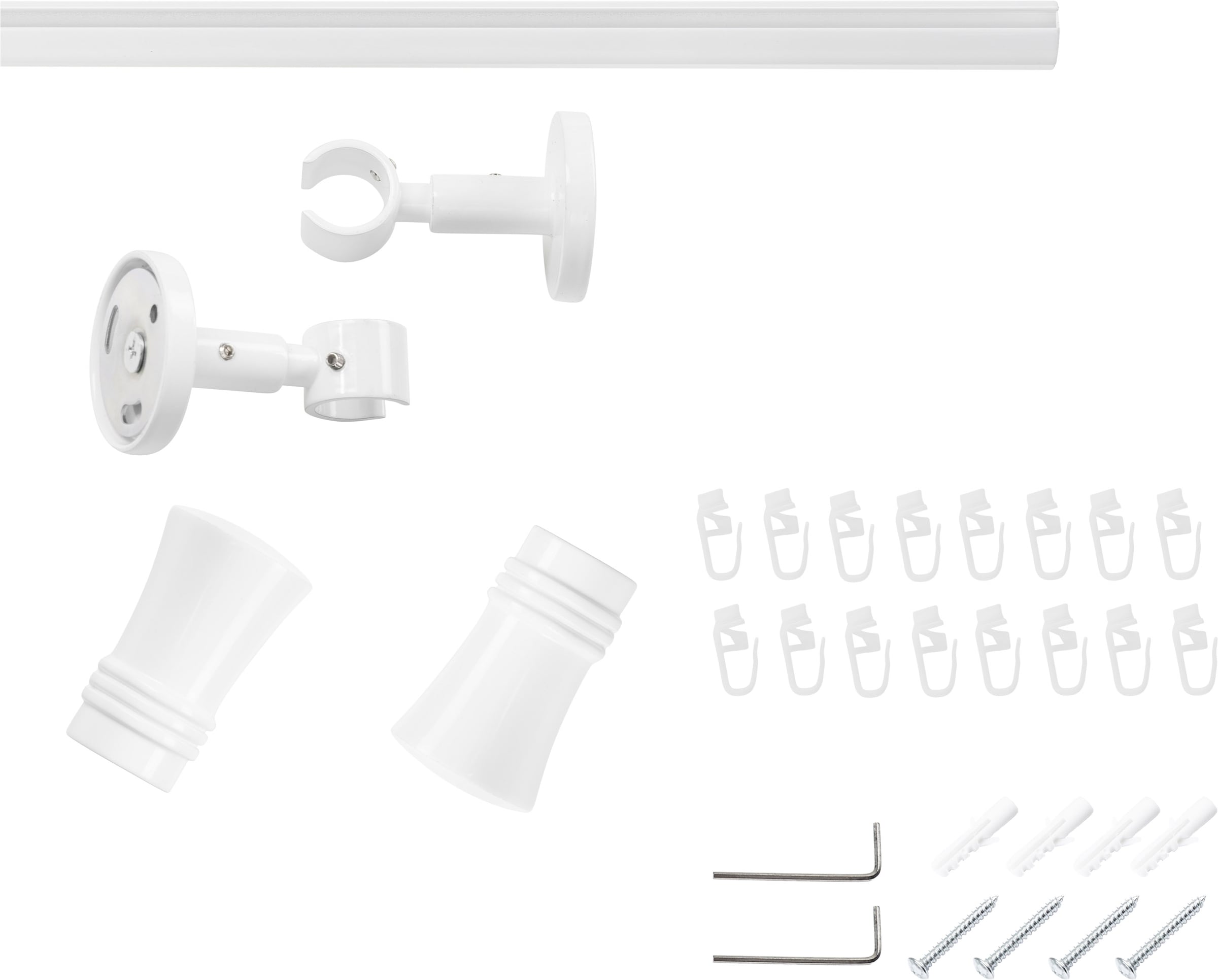 SN DECO GROUP »Gardinenstange Innenlauf Lyon Ø 19 mm, 1-läufig, Fixmass« Ø 19 mm Fixmass;kürzbar