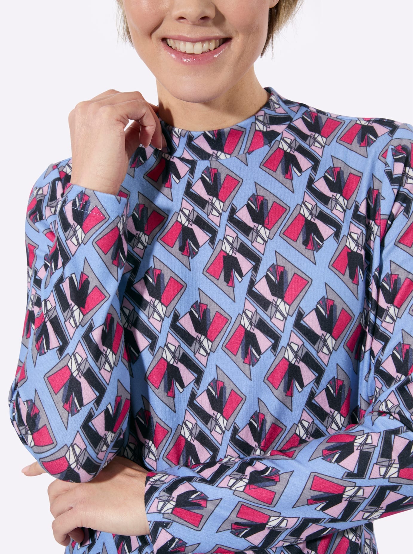 Classic Basics T-shirt à col montant »Winter-Shirt« 1