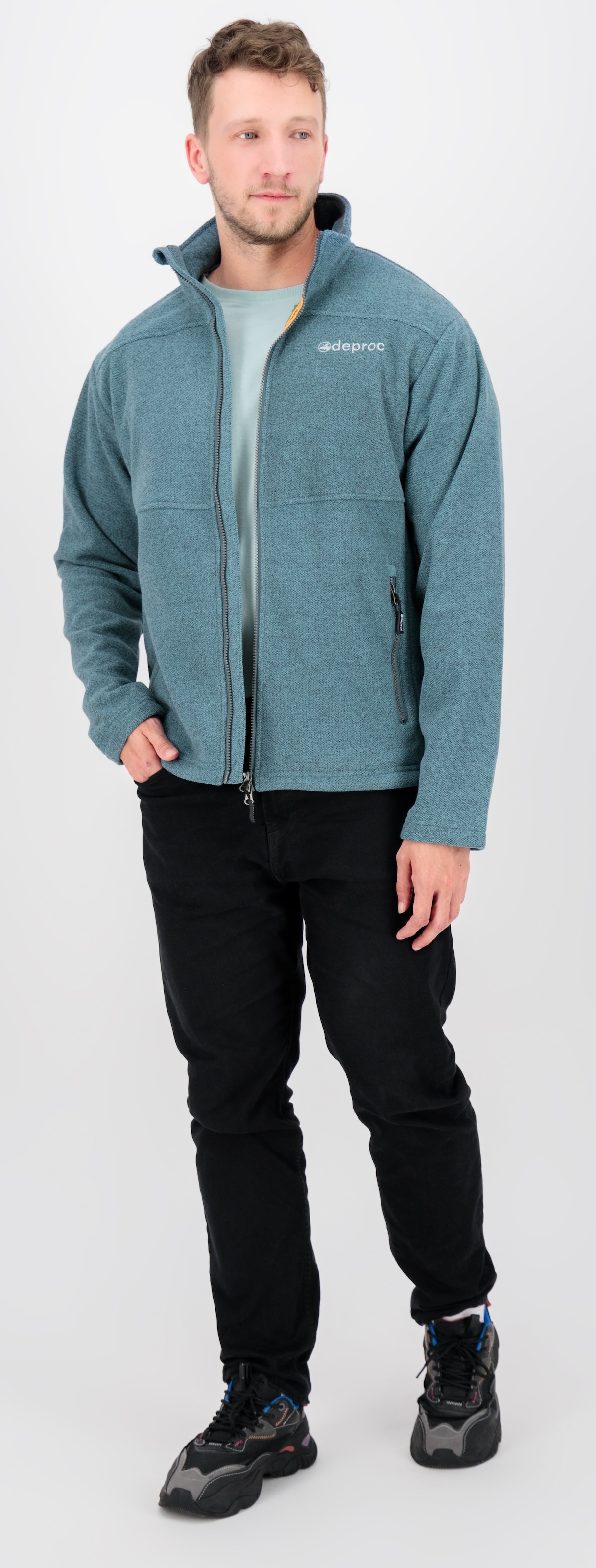DEPROC Active Strickfleecejacke »SEWARD MN« mit 2-Wege-Reissverschluss