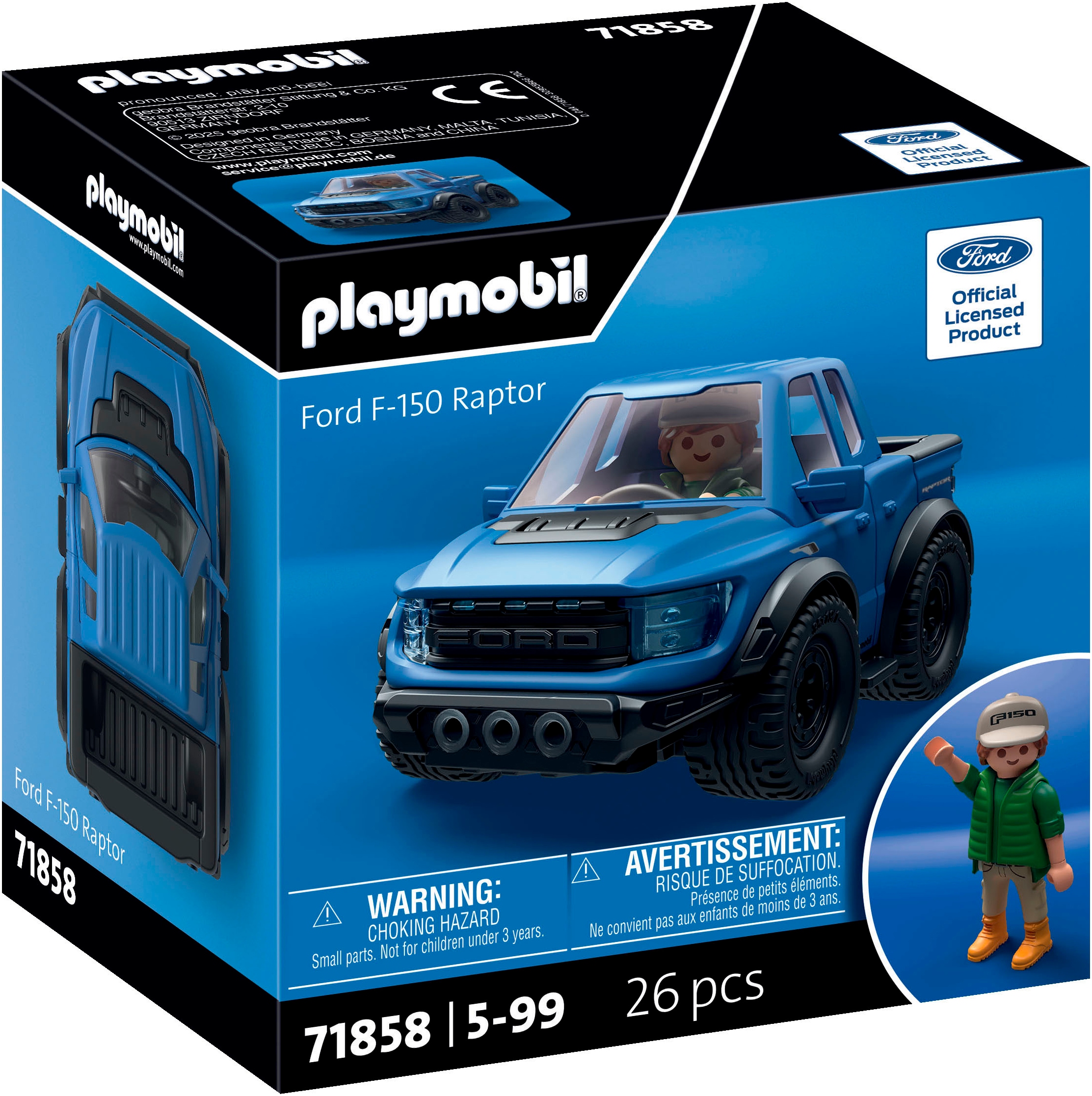 Playmobil® Jeu de construction »PLAYMOBIL X Ford F-150 Raptor (71858), Cars« Made in Europe