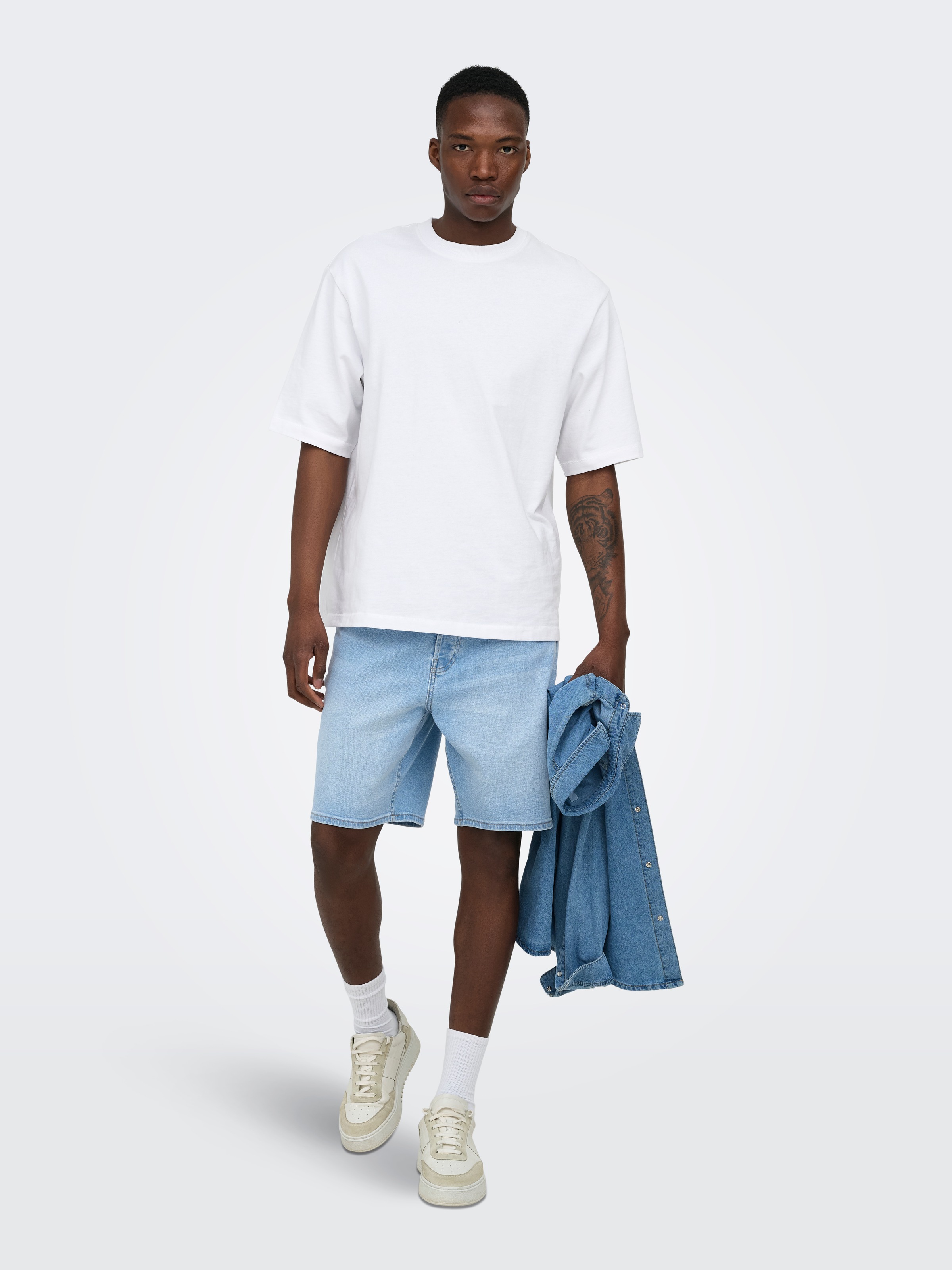 ONLY & SONS Shorts »ONSFADE STRETCH SHORTS BOX CRO DNM OTL«