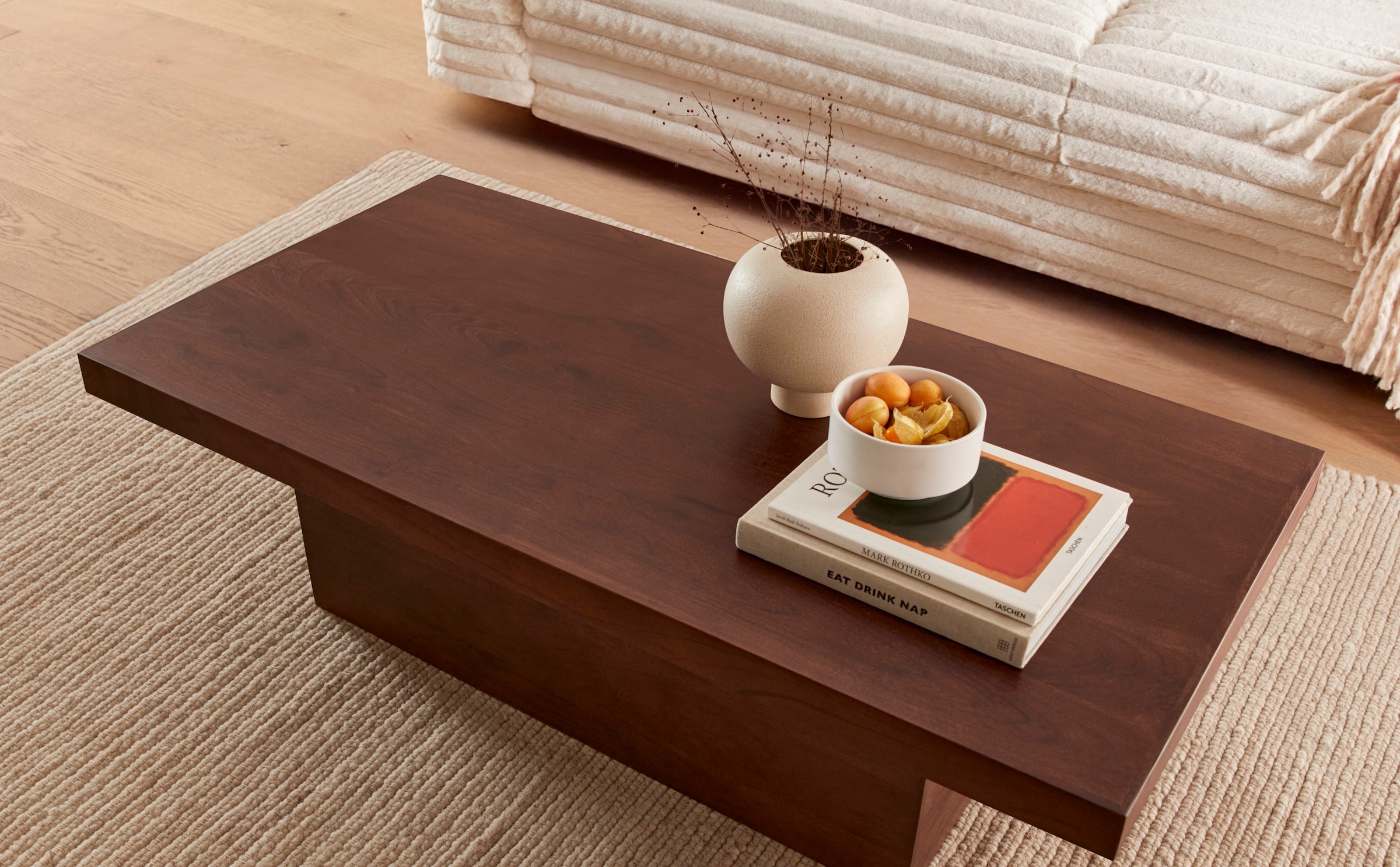 LeGer Home by Lena Gercke Buffet »EMINA« Acacia bois massif, commode 146cm, avec soft-close et poignées design