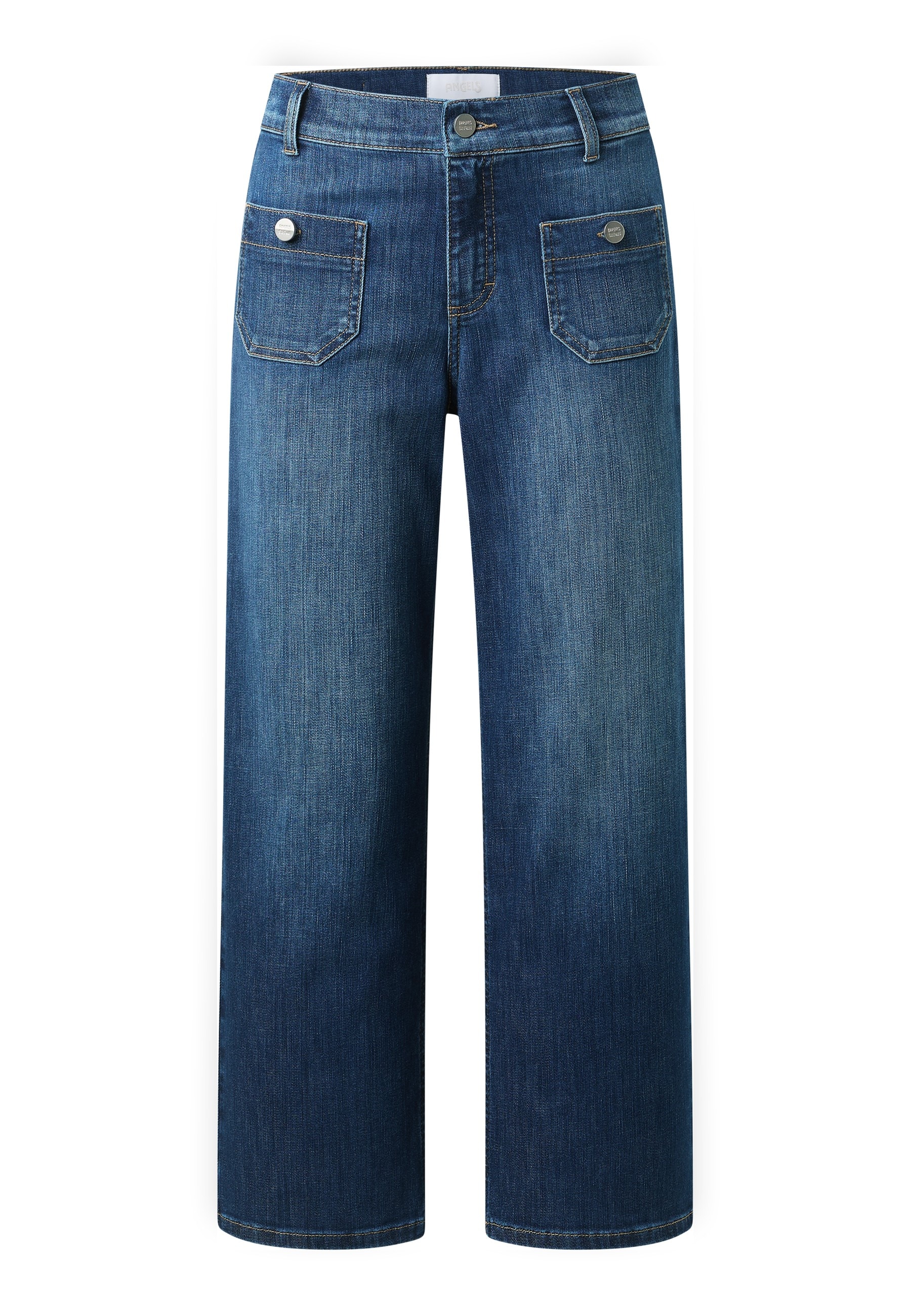 ANGELS Jeans 7/8 »LINN SMART« design culotte, coupe décontractée, en mélange de coton doux