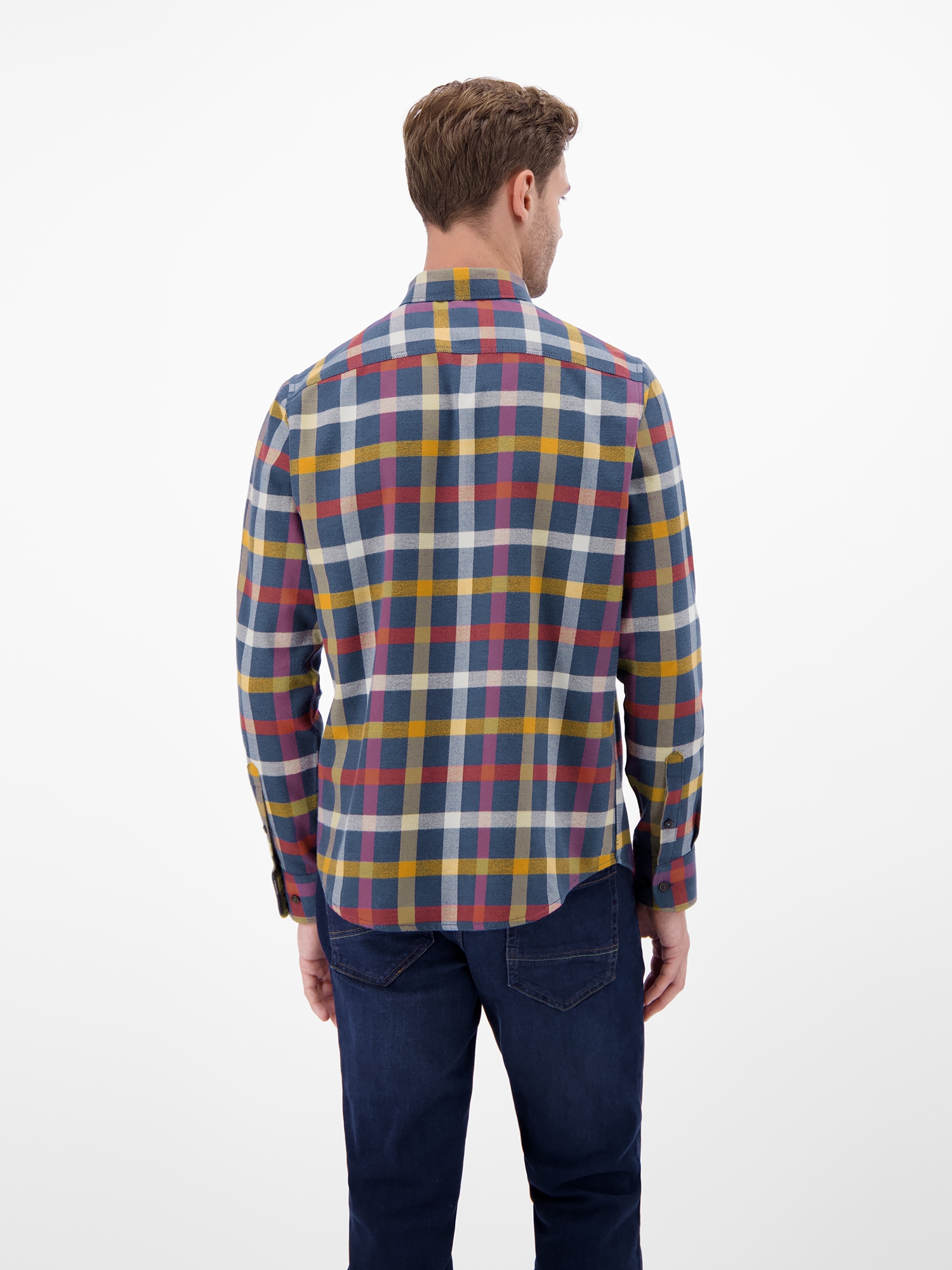 LERROS Chemise en flanelle »Karo-Flanellhemd, smart und lässig«