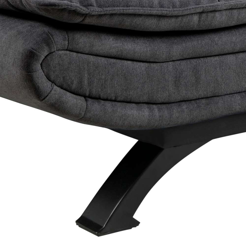 ACTONA GROUP Canapé-lit »VANBY Couch, Gästebett,  Liegesofa mit Microfaserbezug, Schlaffunktion« canapé-lit, gris, tissu, acier, fonction Click & Clack, largeur : 196 cm