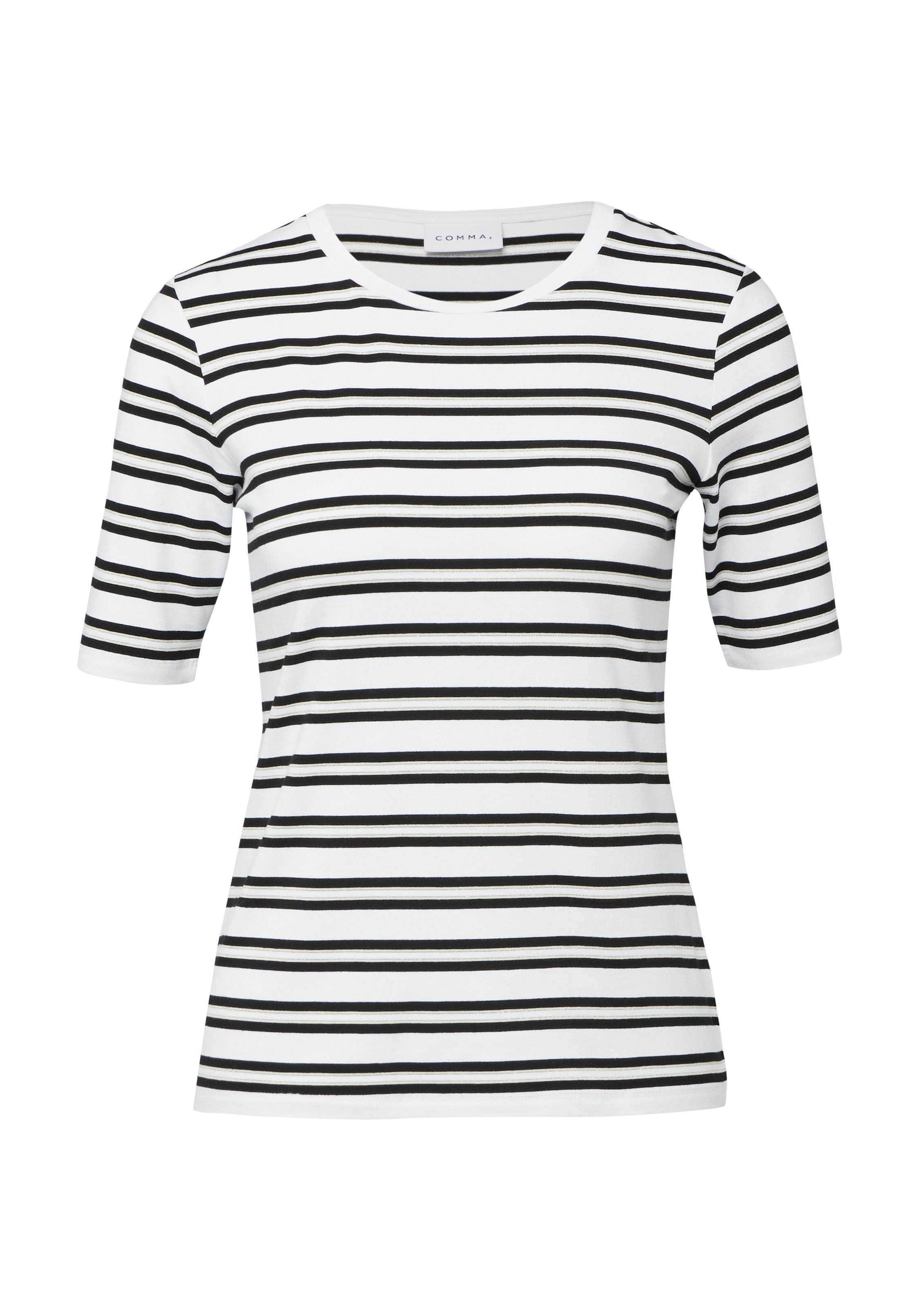 Comma T-shirt im Streifen-Design