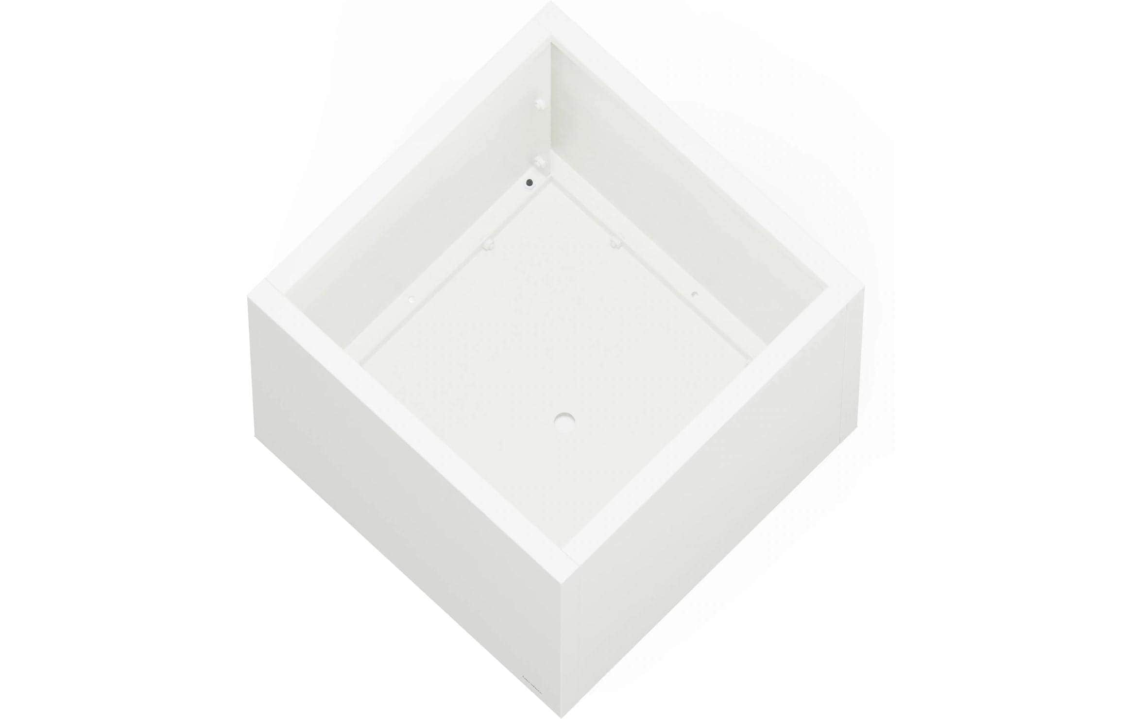 Herstera Garden Bac à plantes »Cube 50 cm Moon White«