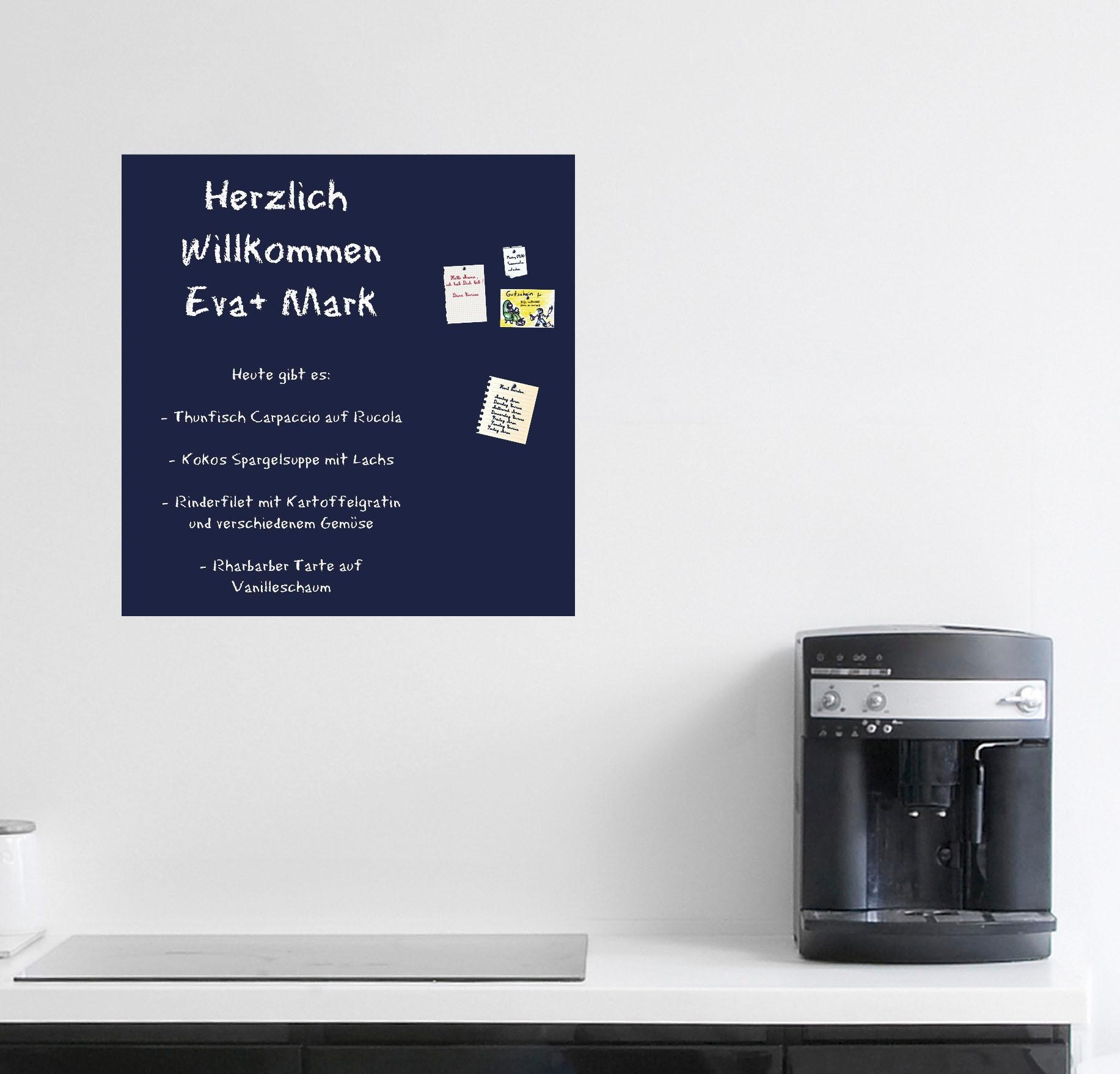 queence Memoboard »Schwarz« 50/50 cm