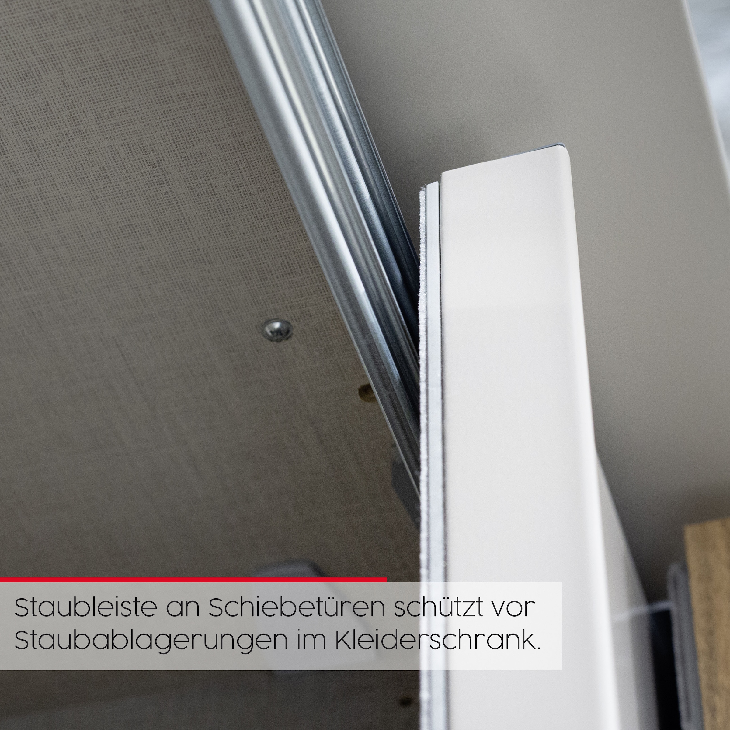 rauch Schwebetürenschrank »Kleiderschrank Schrank Garderobe Schlafzimmerschrank SCALE-LINE« edle Optik mit Bauchbinde in Korpusfarbe Dekorfront MADE IN GERMANY