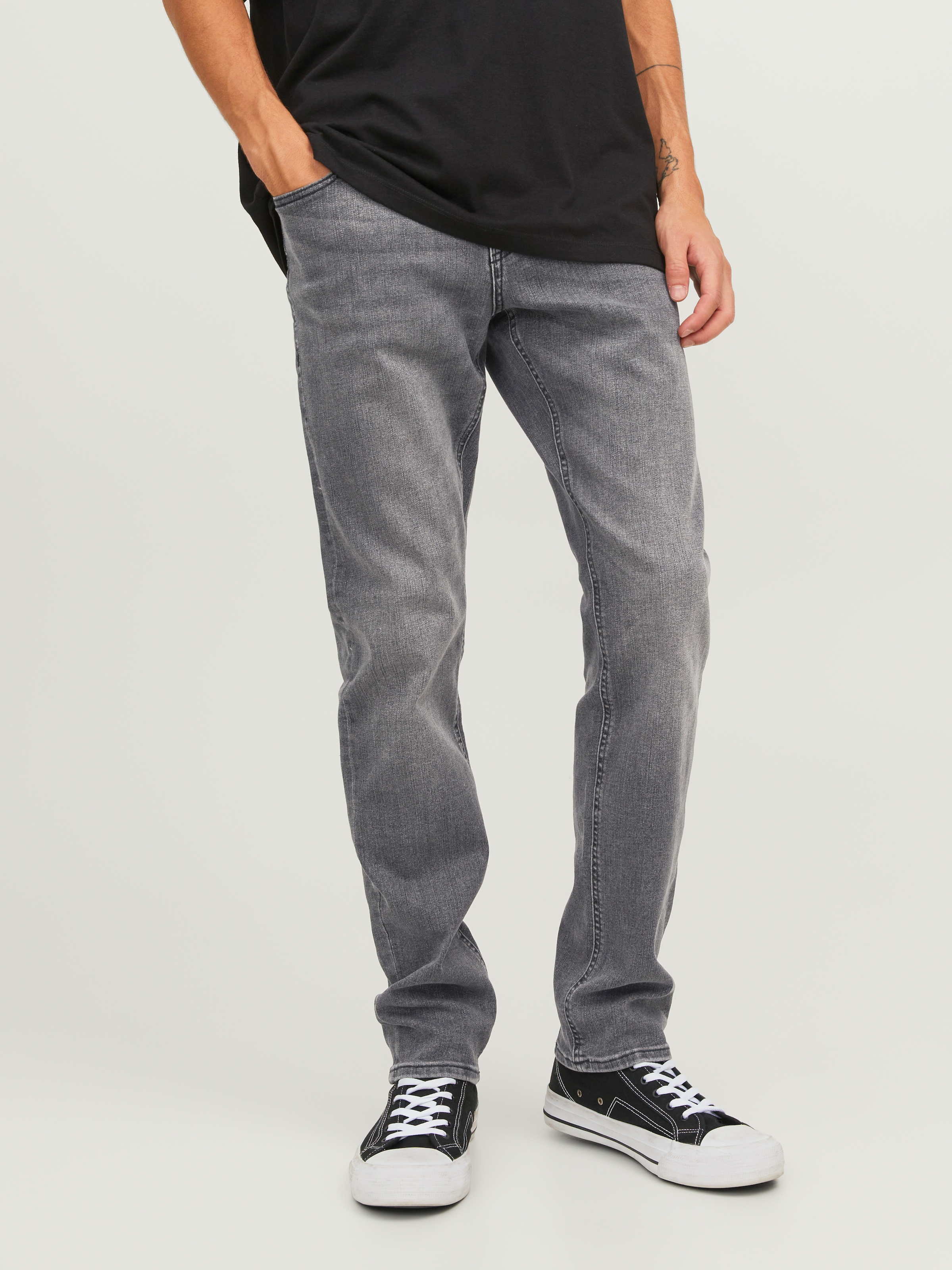 Jack & Jones Slim-fit-Jeans »JJIGLENN mit Used-Look und Stretchkomfort« Abriebeffekte, modisch, slim fit, Baumwollmischung