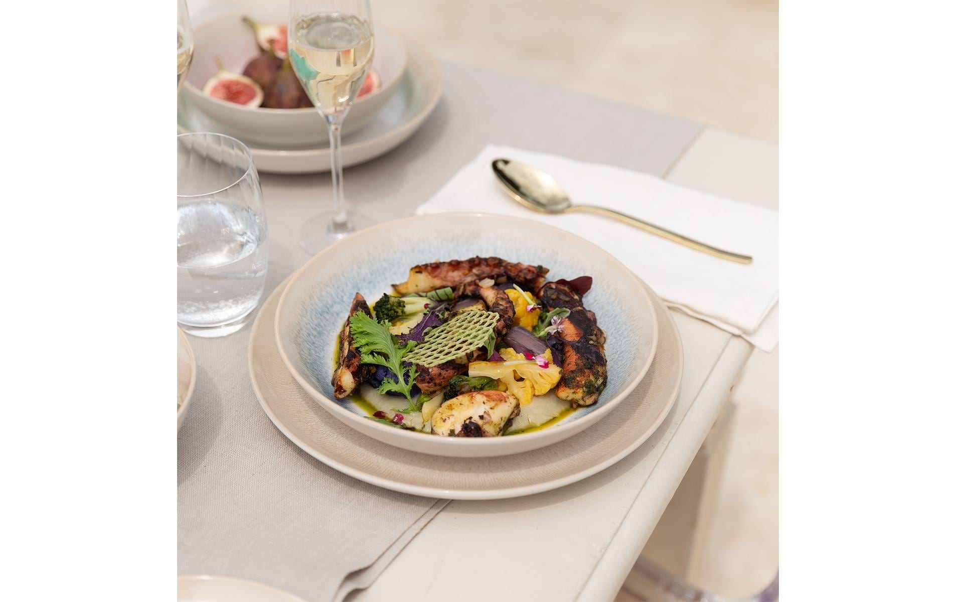   Assiette plate »Lunasol Elements Vulcano Sand la brise 4-tlg.« Tiefes Tellerset
