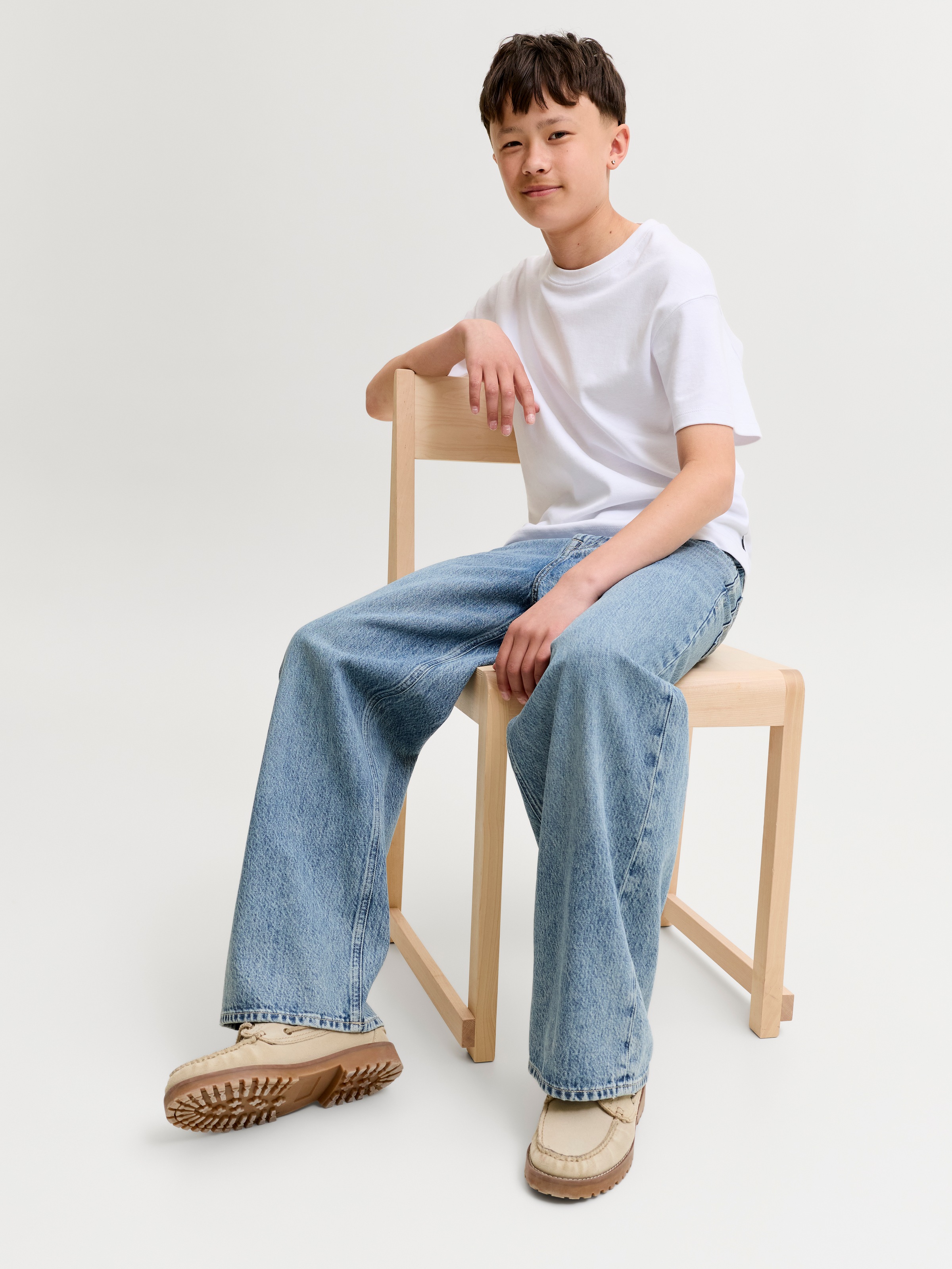 Jack & Jones Junior Weite Jeans »JJIDAVE JJORIGINAL ST 341 NOOS JNR« Baumwolle, weit