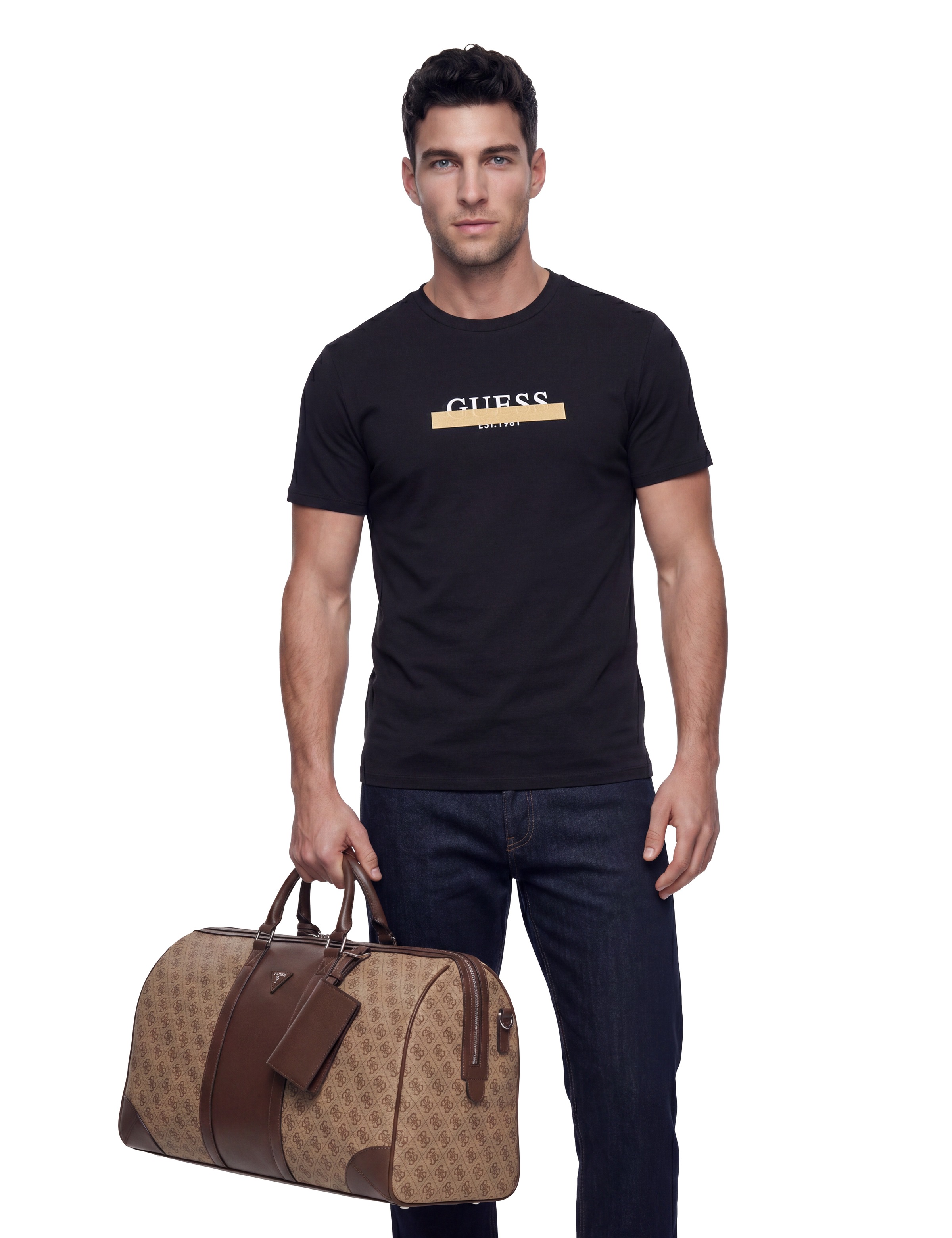 Guess Weekender »MILANO WEEKENDER« Wochenendtasche, Urlaubstasche mit praktischem Reissverschluss