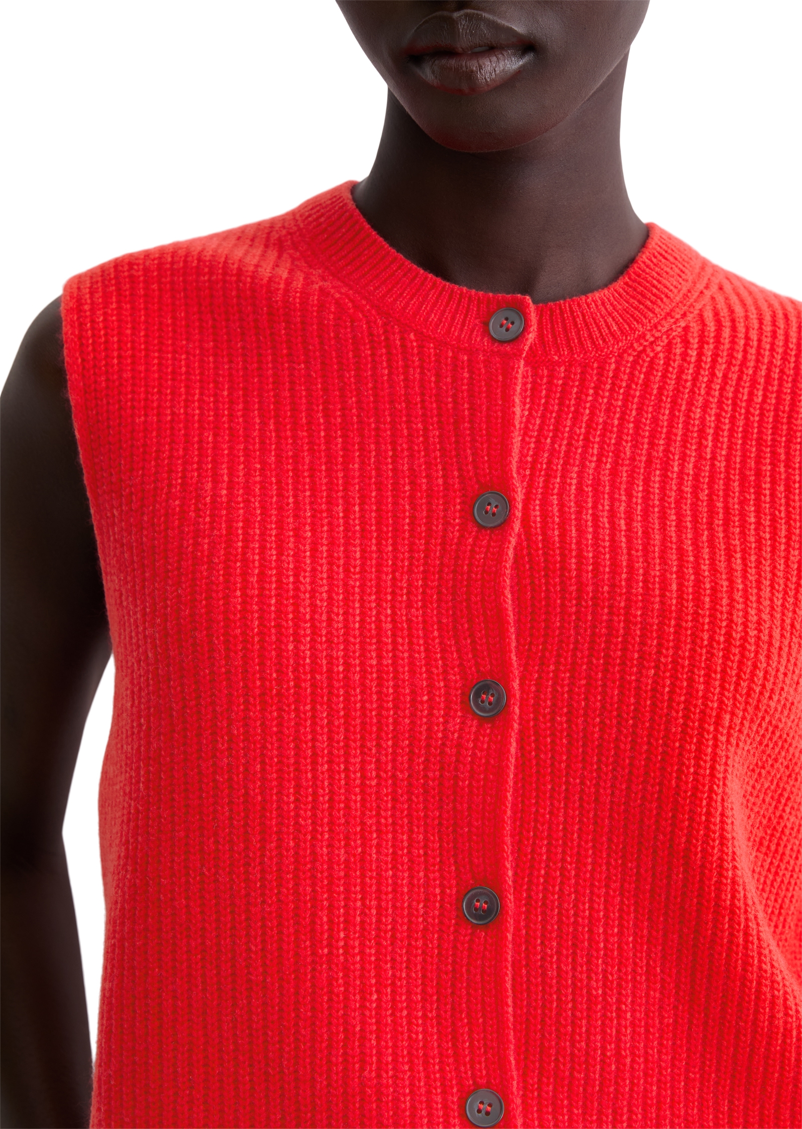 Marc O'Polo Gilet tricoté slim fit, aus weichem Wolle-Mix