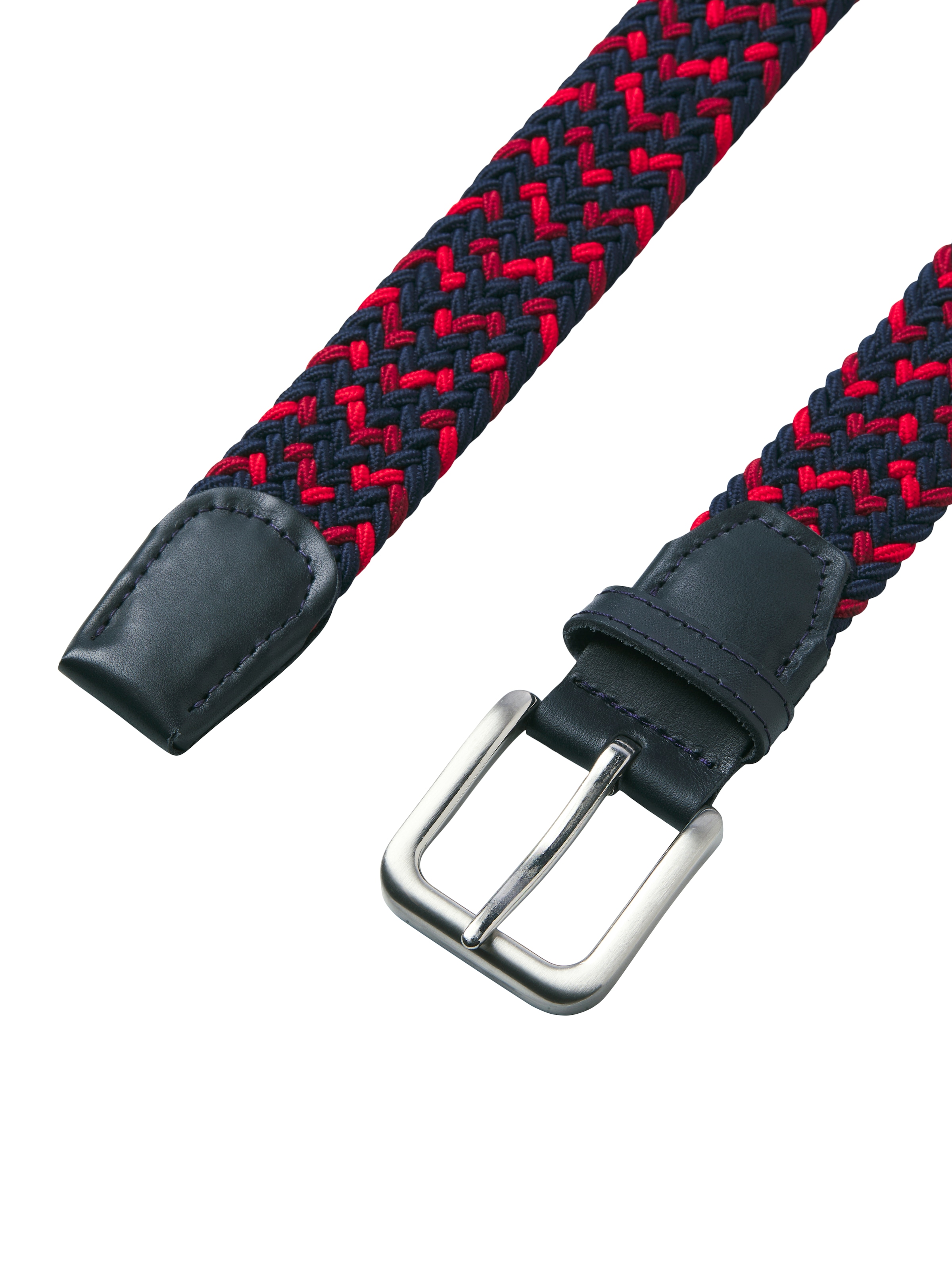 Jack & Jones Stretchgürtel »JACSPRING WOVEN BELT NOOS« mit silberfarbener Schliesse