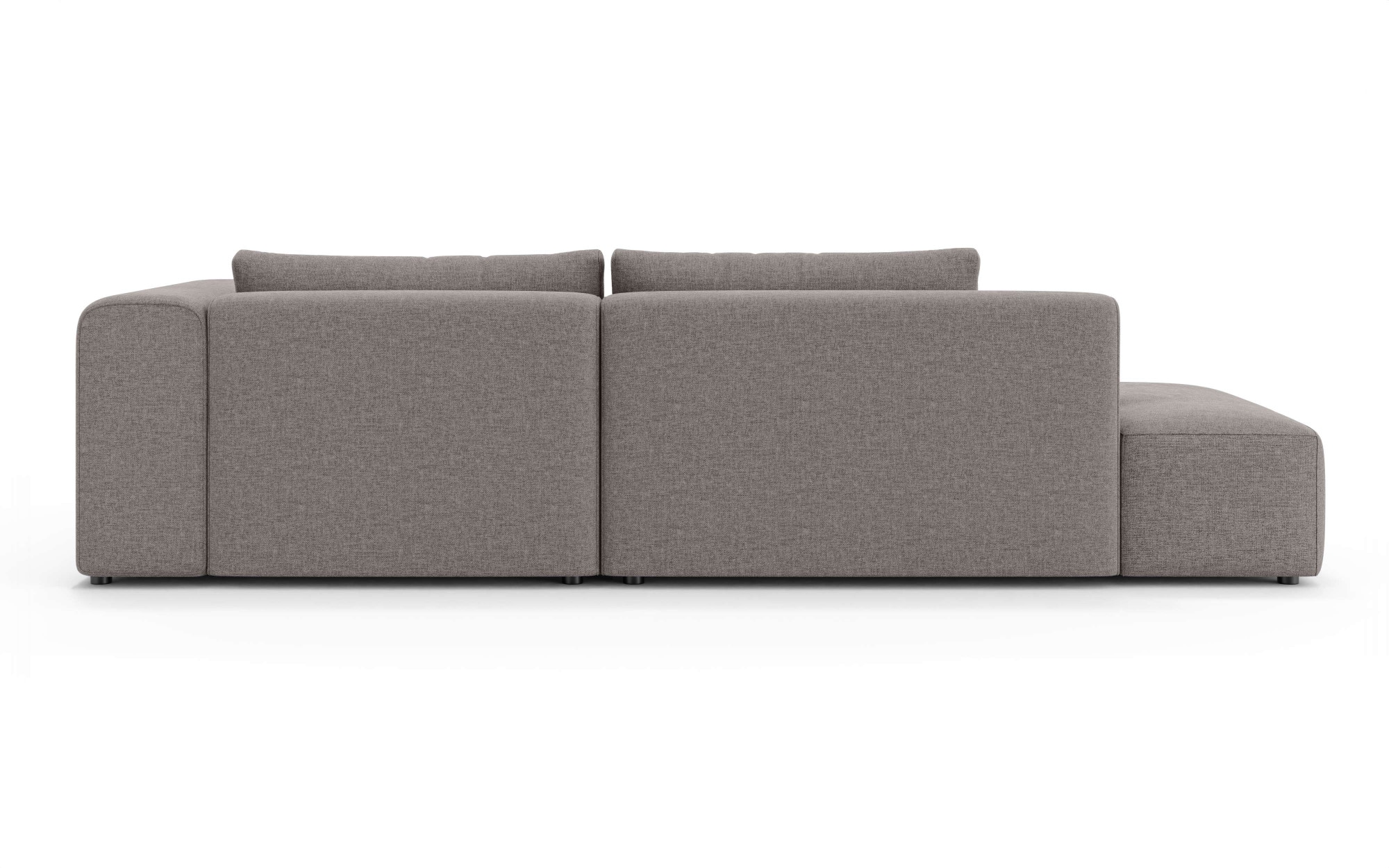 GOODproduct Canapé d'angle »TIARRA Design-Sofa mit Ottomane recht/links bestellbar, Breite 287 cm« L-Form mit hochelastischer Schaum und Wellenunterfederung