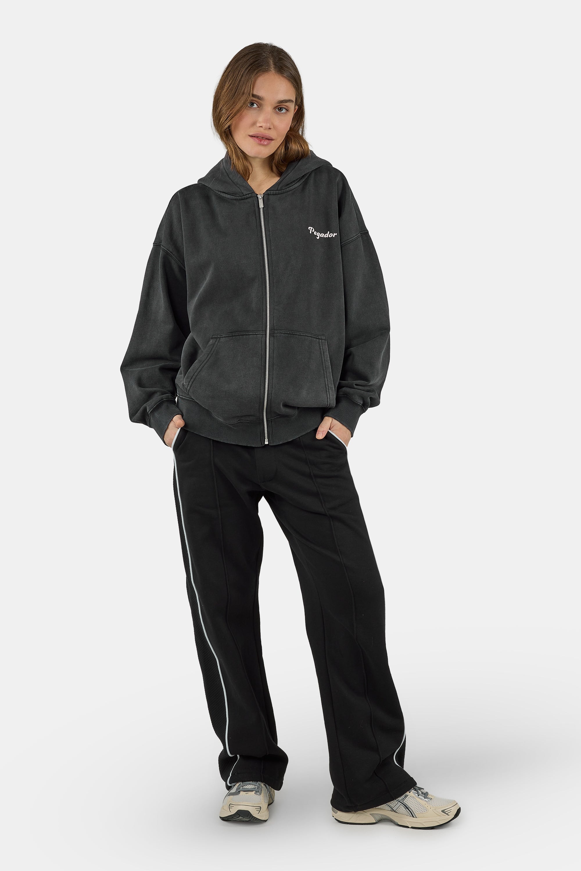 PEGADOR Sweat à capuche »Brielle Oversized Hoodie«, mélange de coton, oversize
