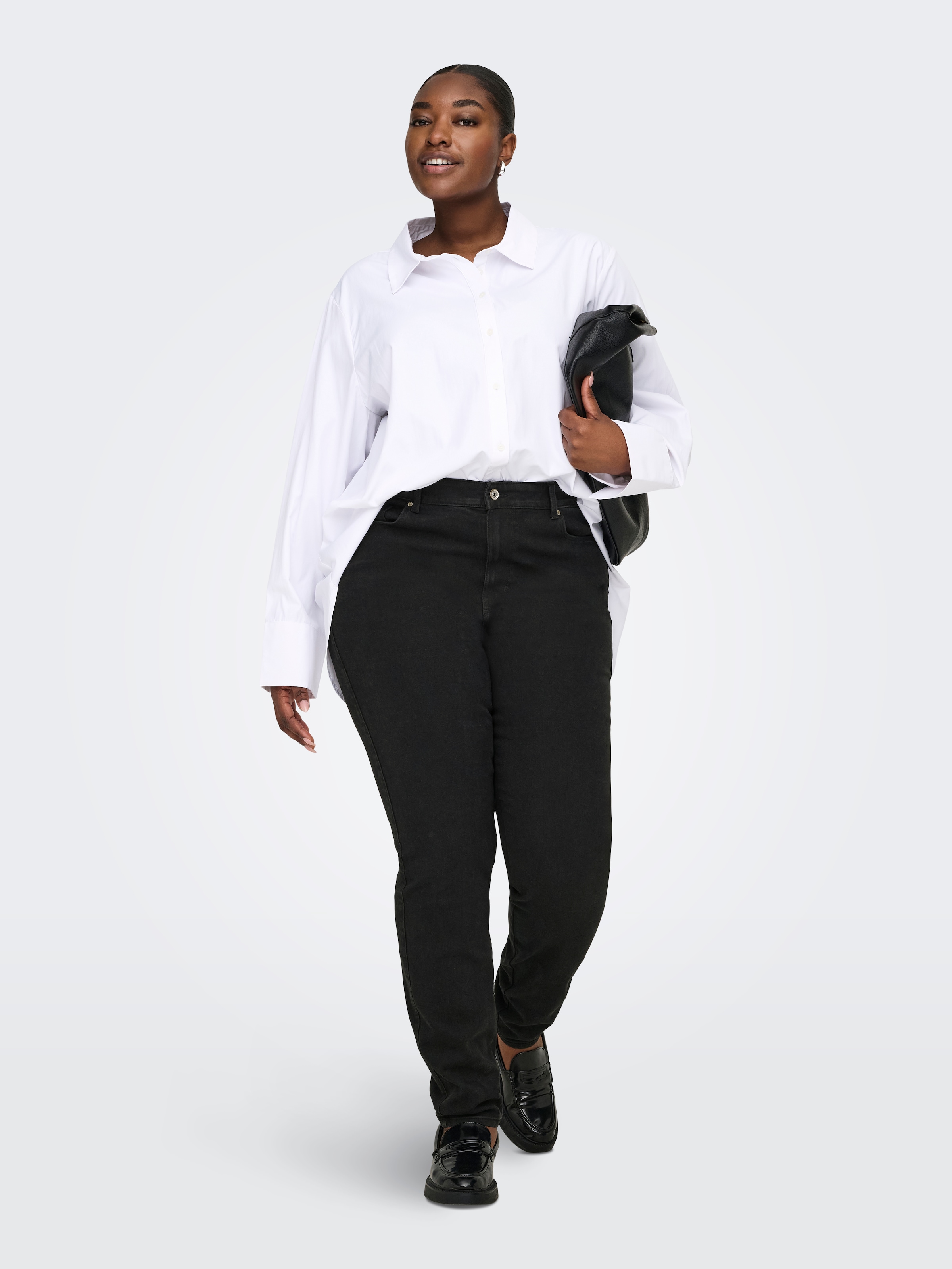 ONLY CARMAKOMA Jeans skinny »CARSNOW HW STRETCH SKINNY PIM656 NOOS« Mélange de coton, coupe skinny, taille haute
